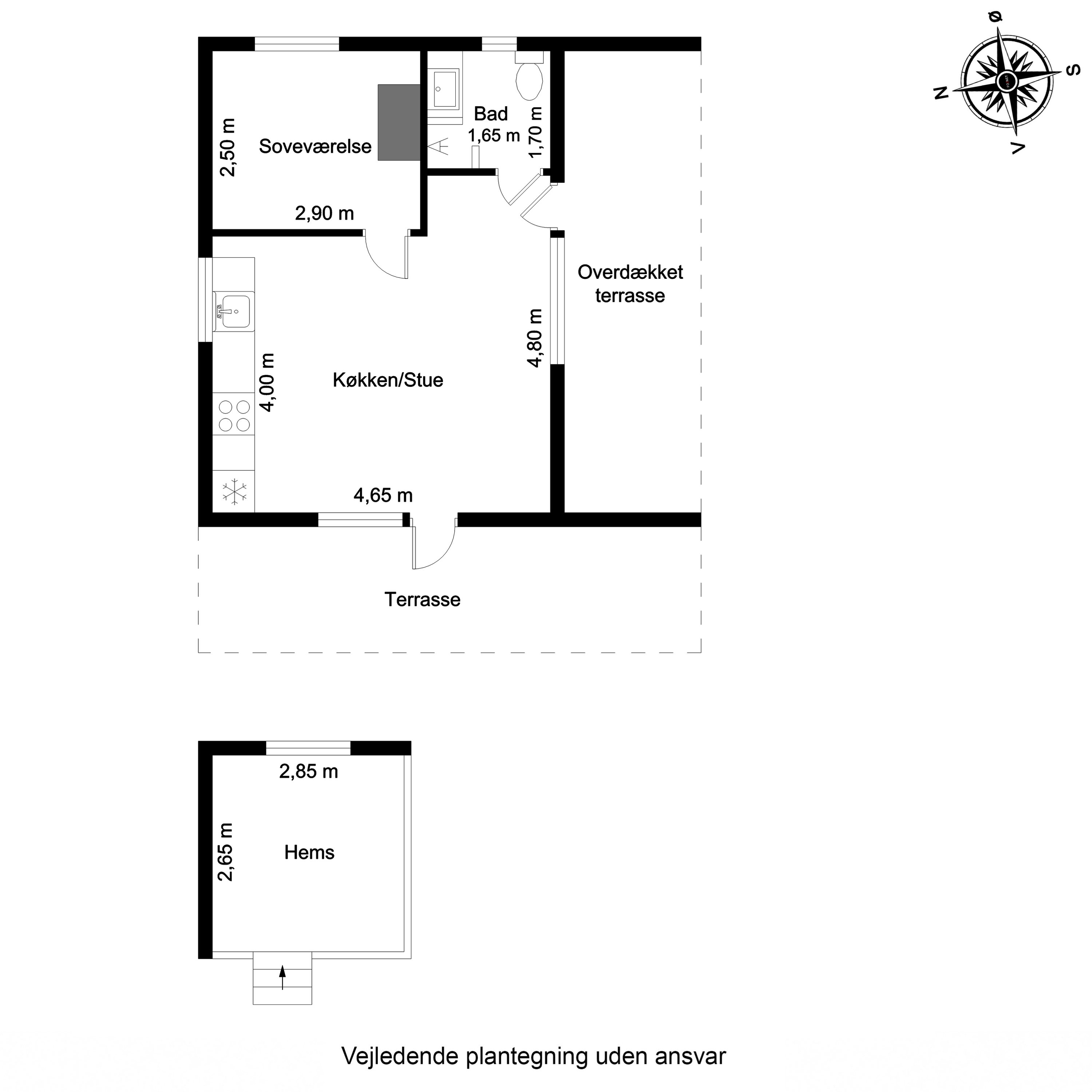 Plantegninger billede af Hovborgvej 30Q, 7200 Grindsted