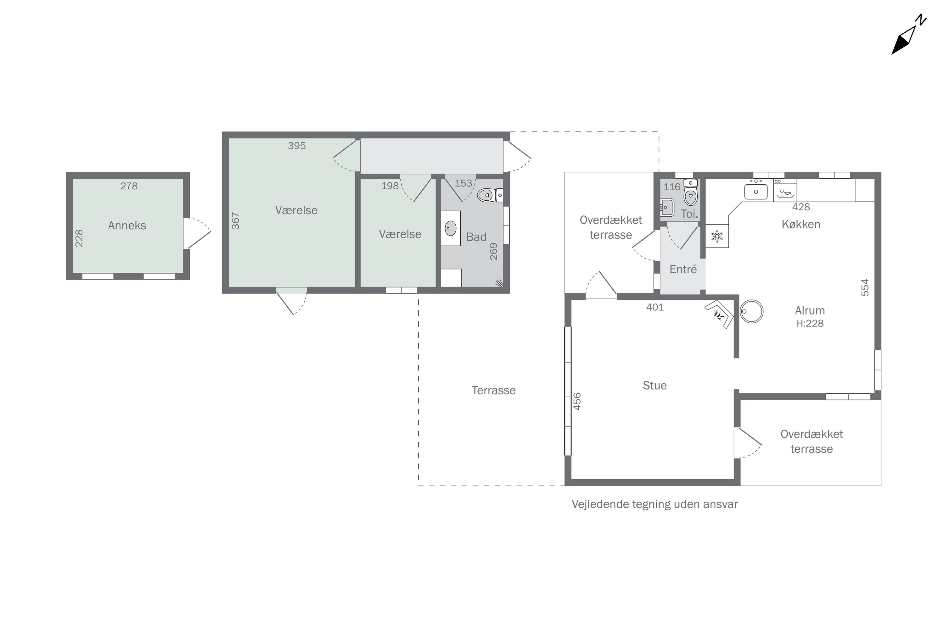 Plantegninger billede af Lærkevænget 2, Hasmark Strand, 5450 Otterup
