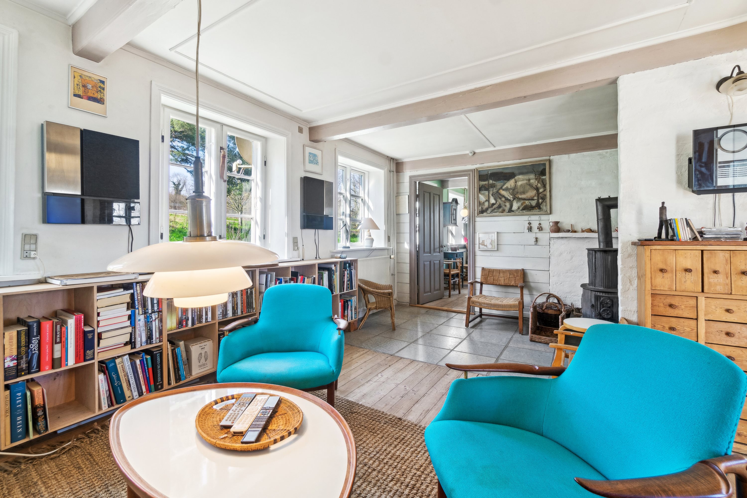 Fremhævet stue billede i fuldskærmstilstand. Billede af Randkløvevej 28, Saltuna, 3751 Østermarie