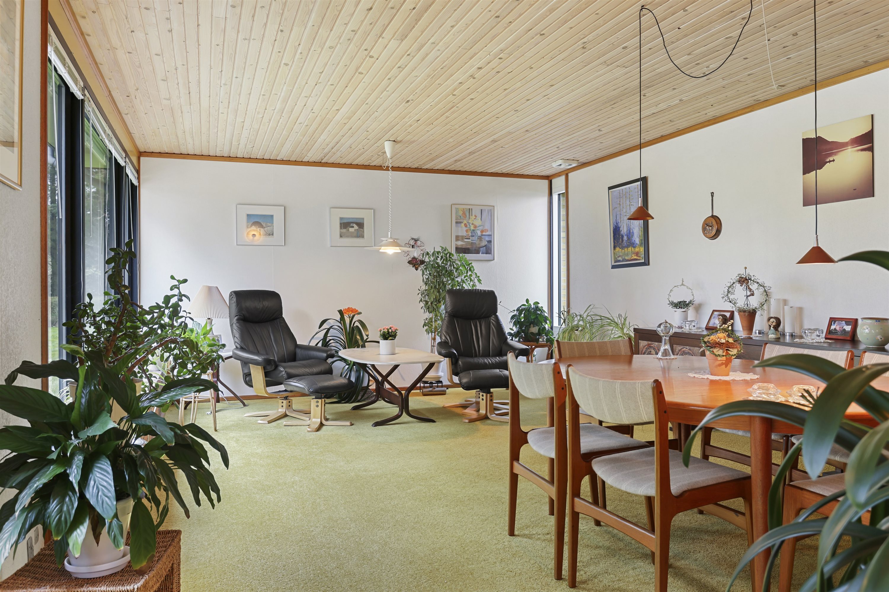 Fremhævet stue billede i fuldskærmstilstand. Billede af Møllevej 13, Lyngså, 9300 Sæby