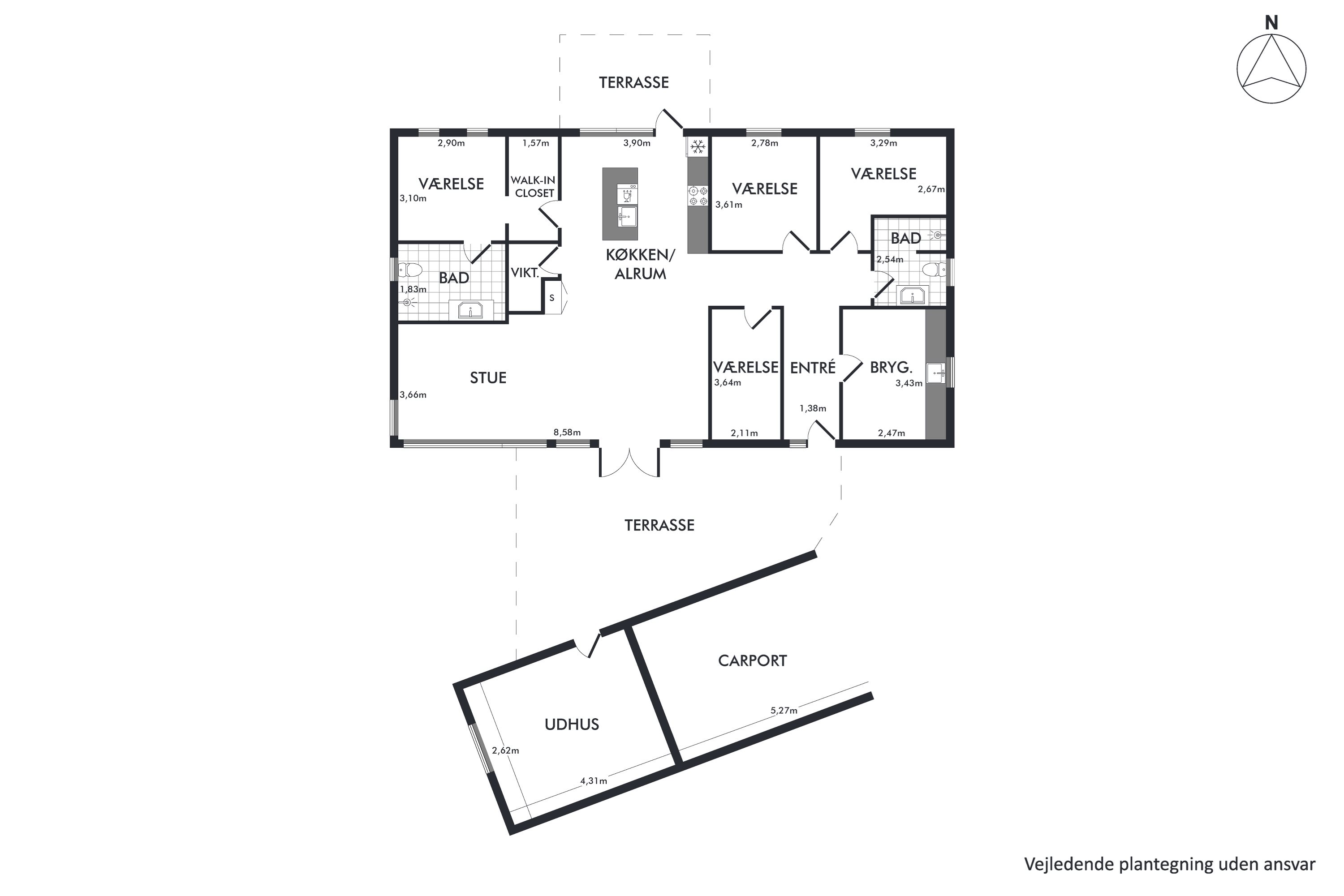 Plantegninger billede af Mølbjerget 17, Rodskov, 8543 Hornslet