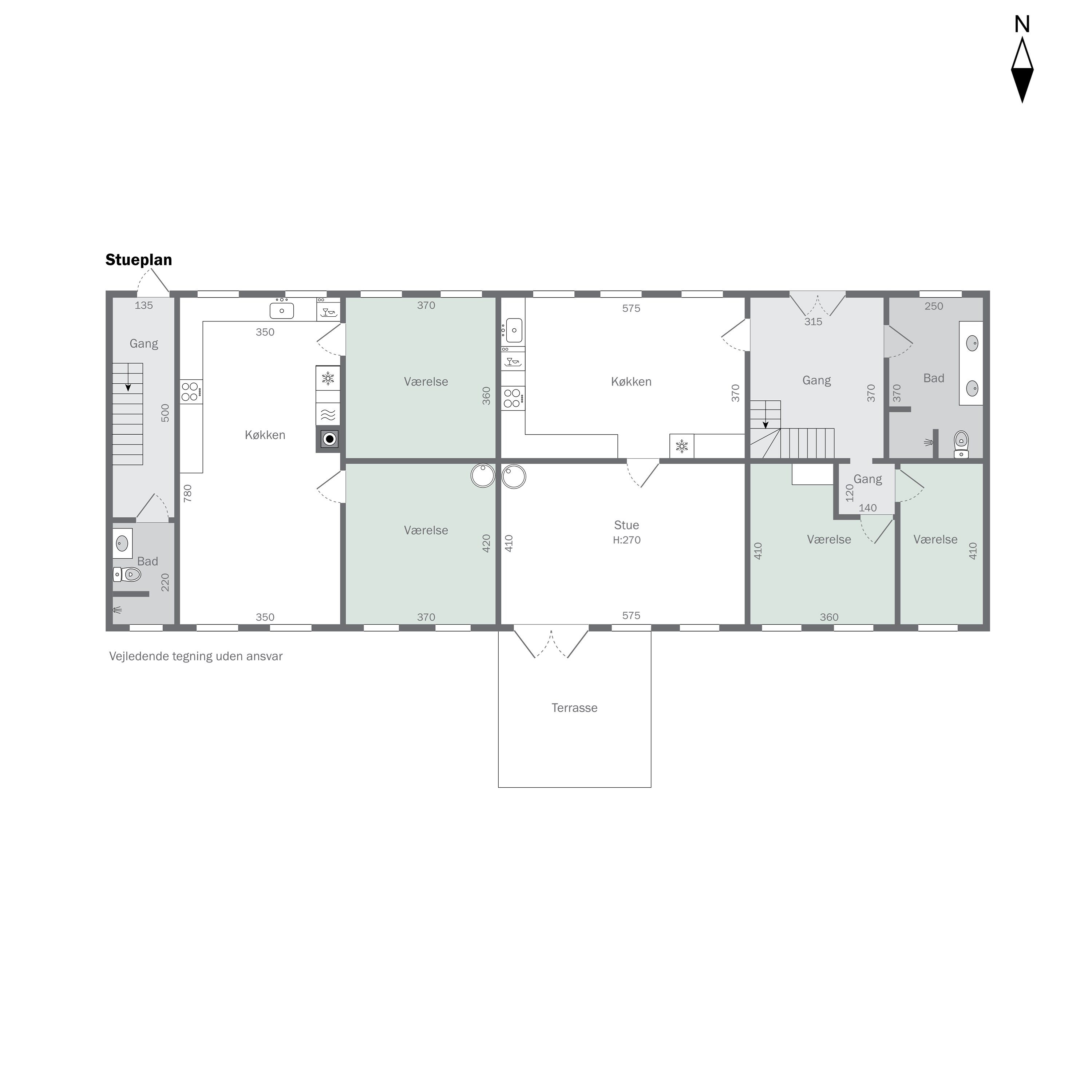 Plantegninger billede af Køng Kirkevej 7a og 7b, 4750 Lundby
