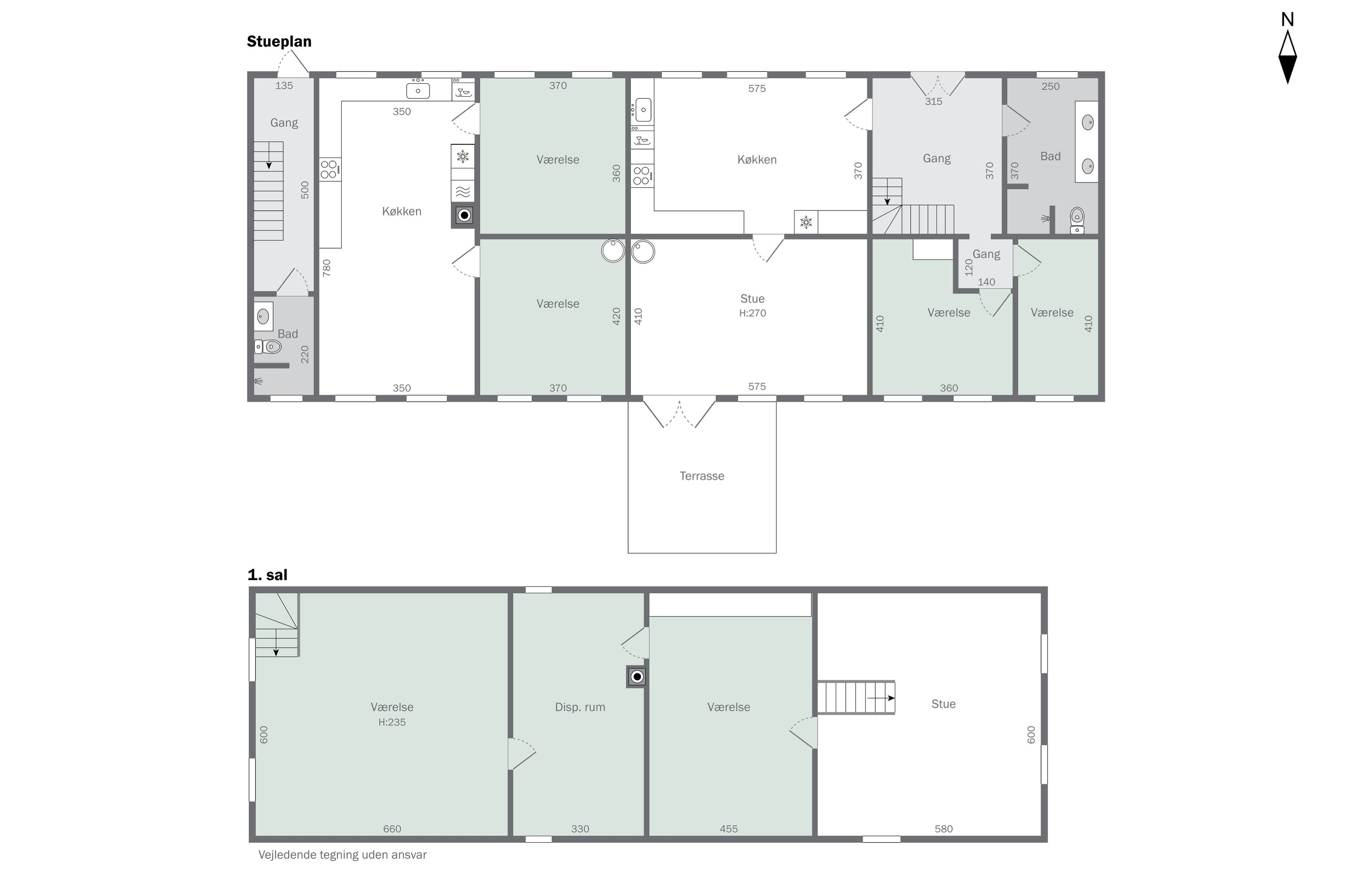 Plantegninger billede af Køng Kirkevej 7a og 7b, 4750 Lundby