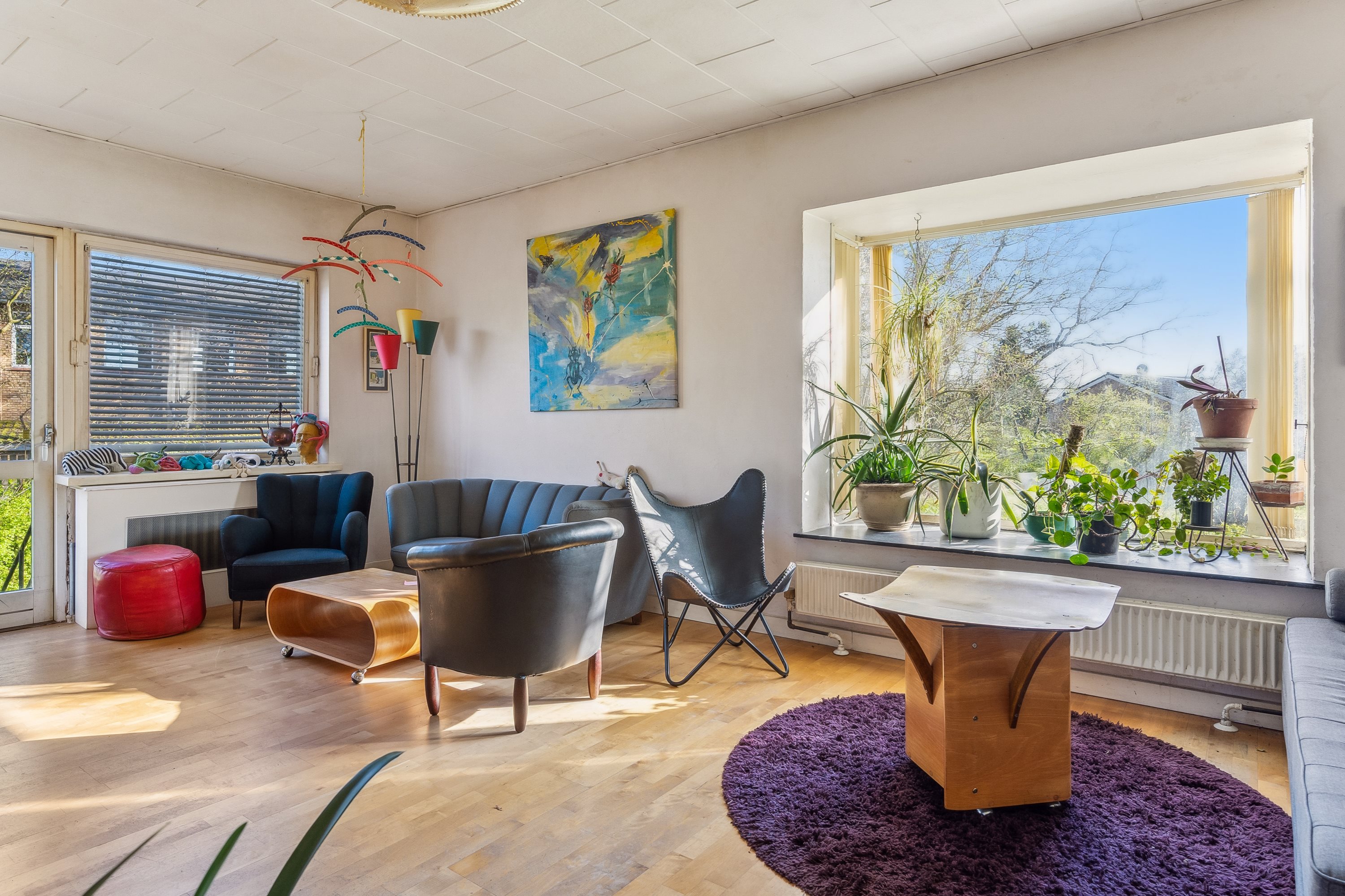 Fremhævet stue billede i fuldskærmstilstand. Billede af Brunmosevej 12, Pindstrup, 8550 Ryomgård