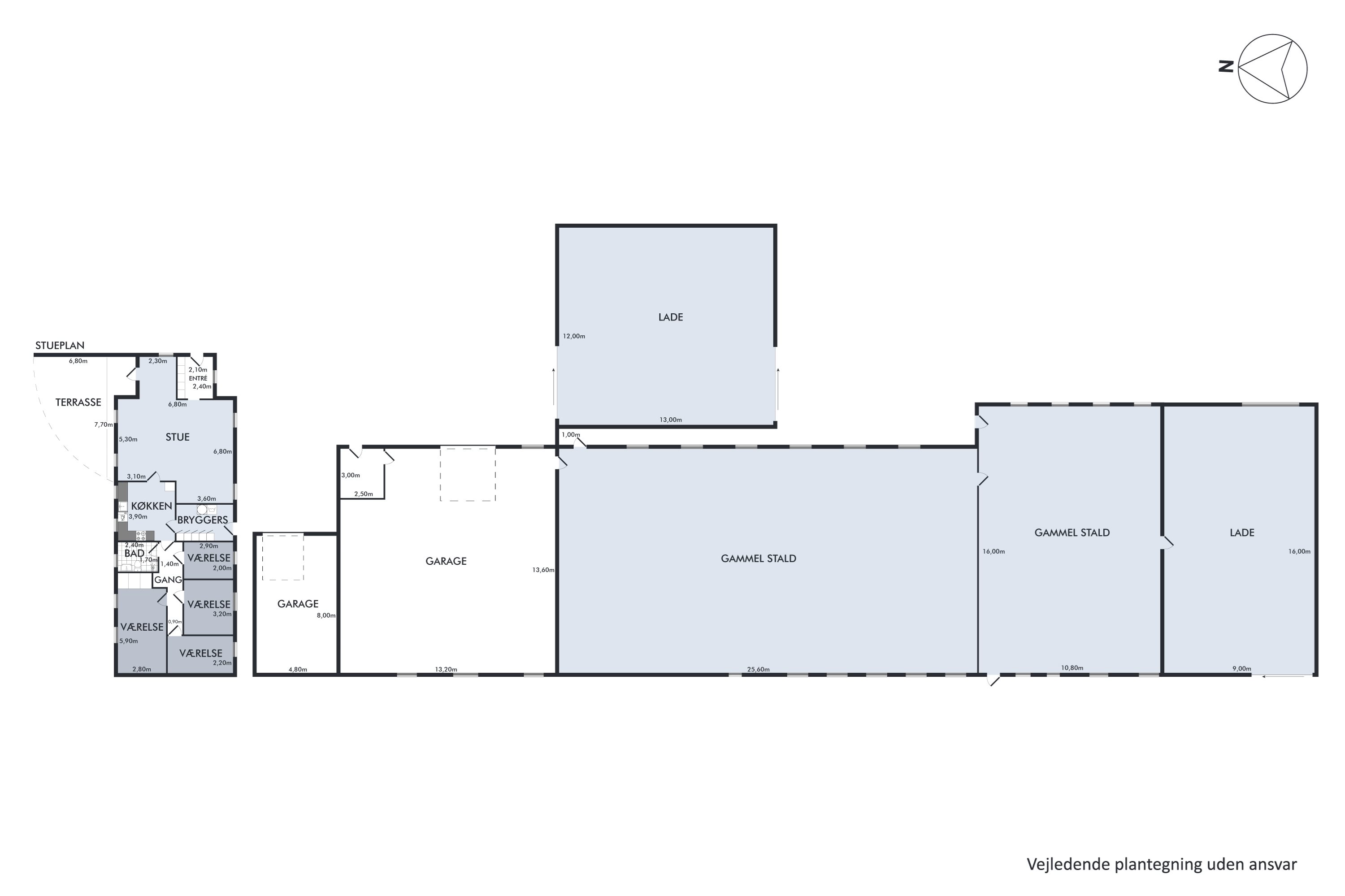 Plantegninger billede af Øksenhøjvej 19, Lime, 8544 Mørke