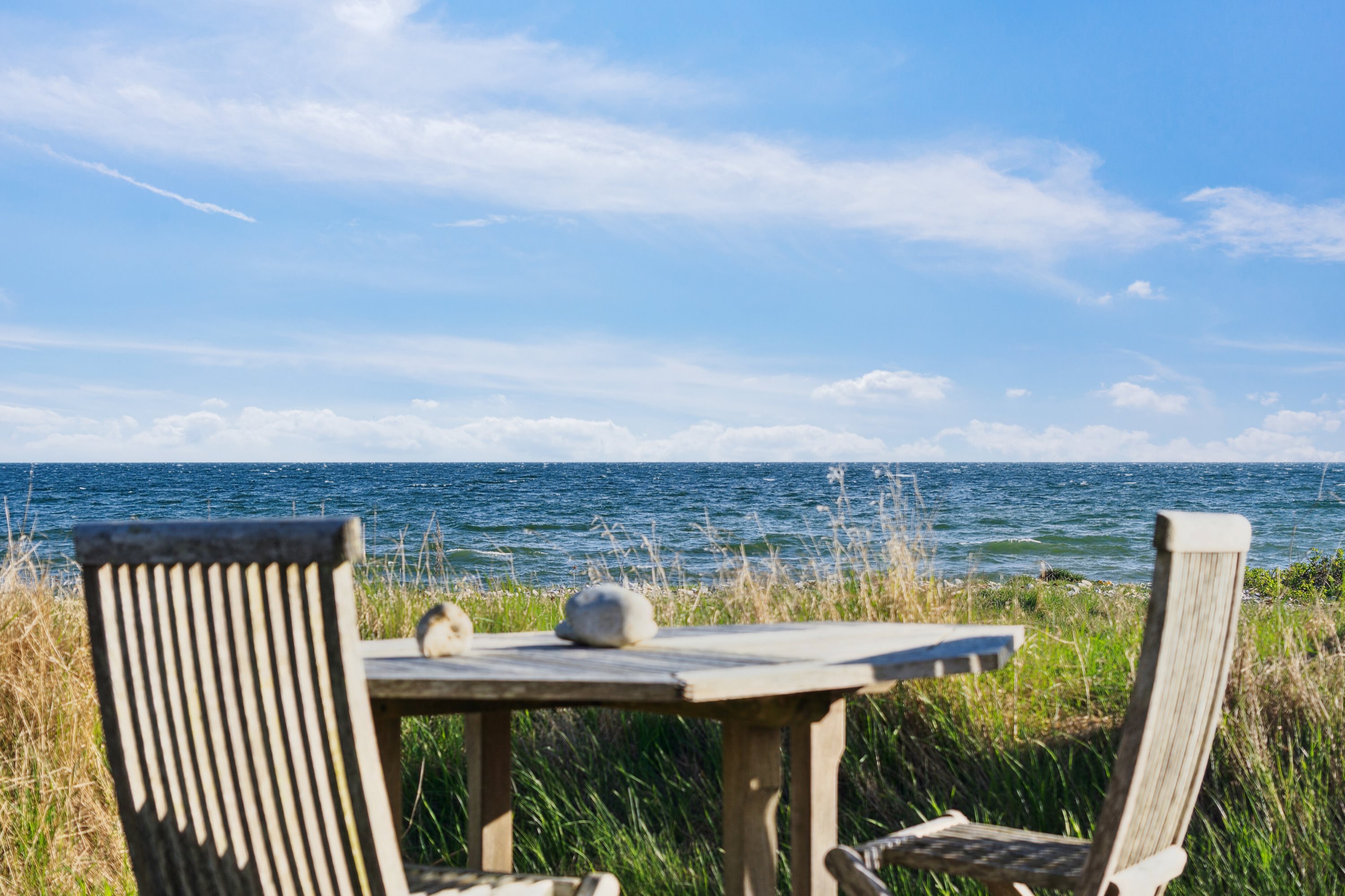 Fremhævet terrasse billede i fuldskærmstilstand. Billede af Klint Strandvej 19, Klint, 4500 Nykøbing Sj