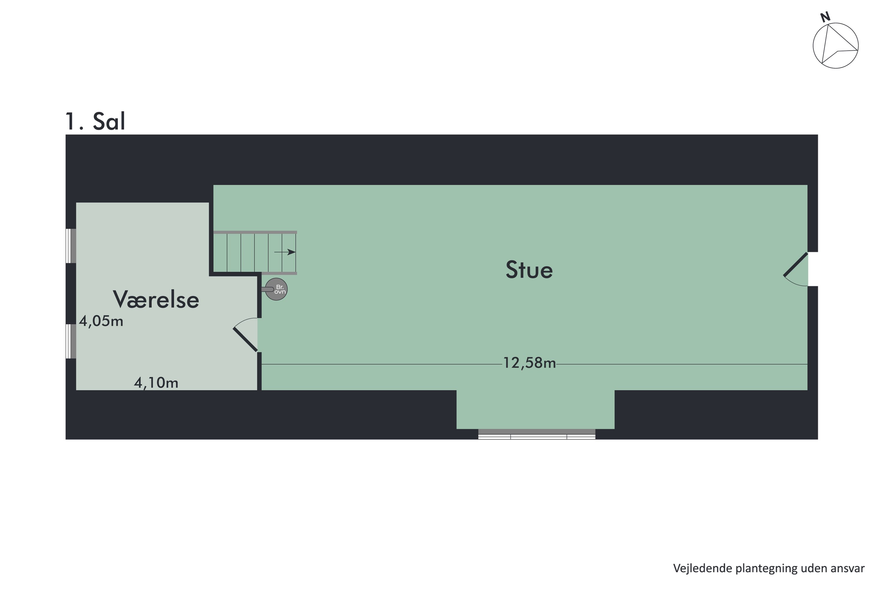 Plantegninger billede af Houvej 134, Ulsted, 9370 Hals