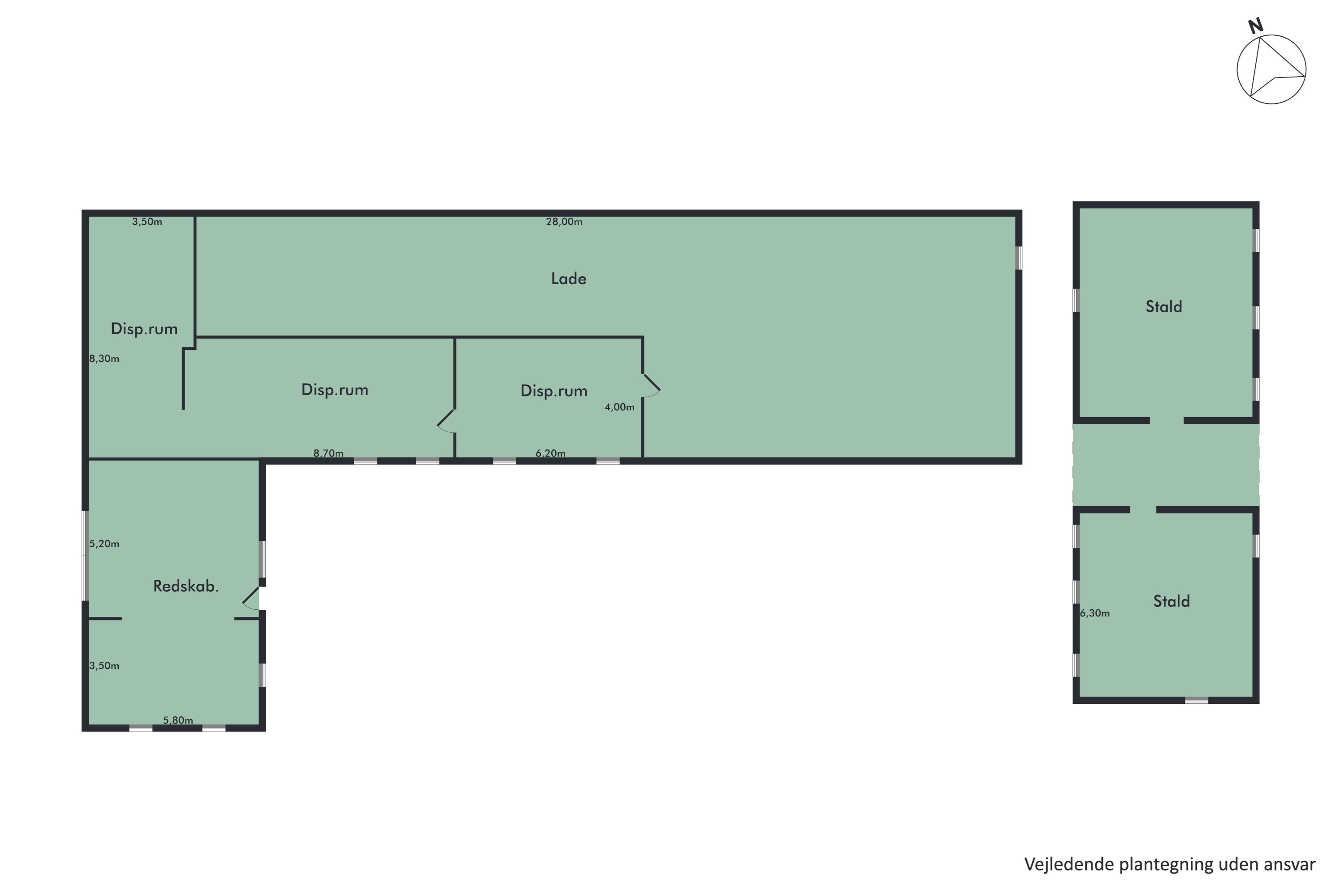 Plantegninger billede af Houvej 134, Ulsted, 9370 Hals