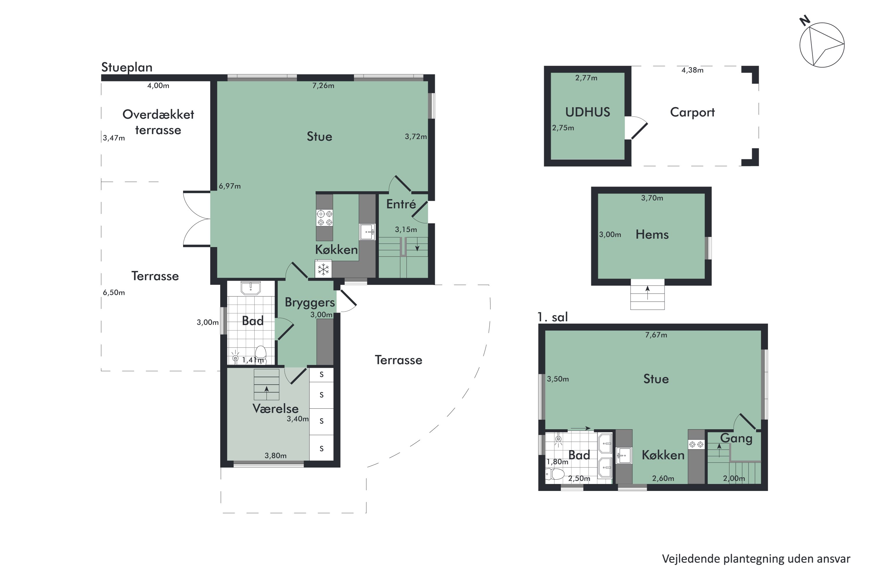 Plantegninger billede af Thistedvej 94, 9400 Nørresundby