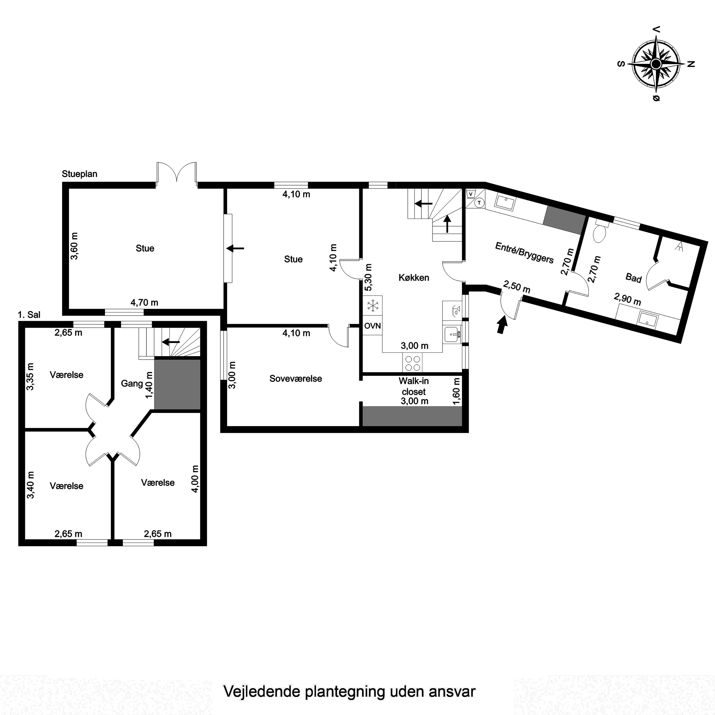 Plantegninger billede af Hovborgvej 51, Tofterup, 7200 Grindsted