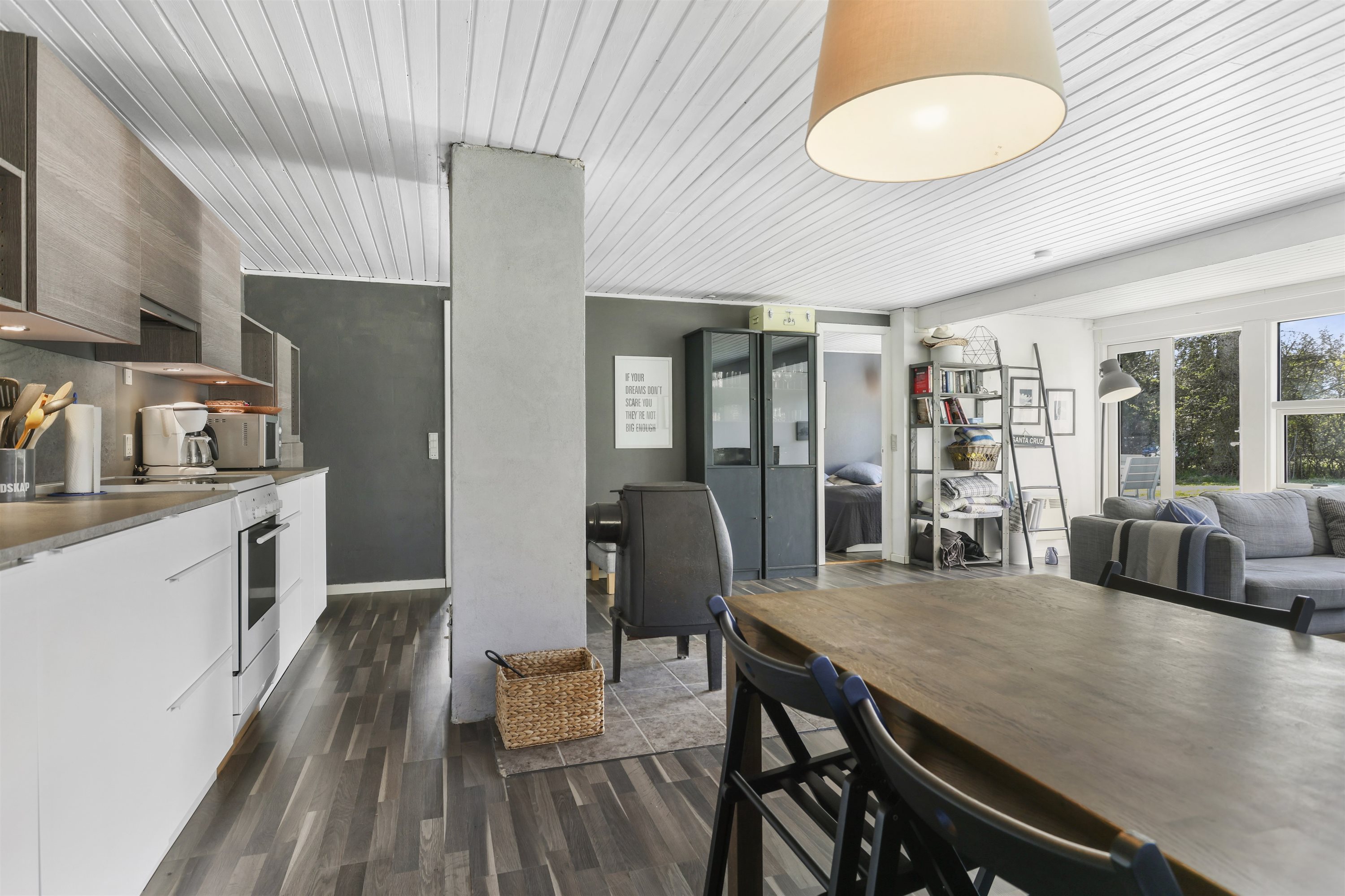 Fremhævet køkken alrum billede i fuldskærmstilstand. Billede af Nr. Klit II 36, Lyngså, 9300 Sæby