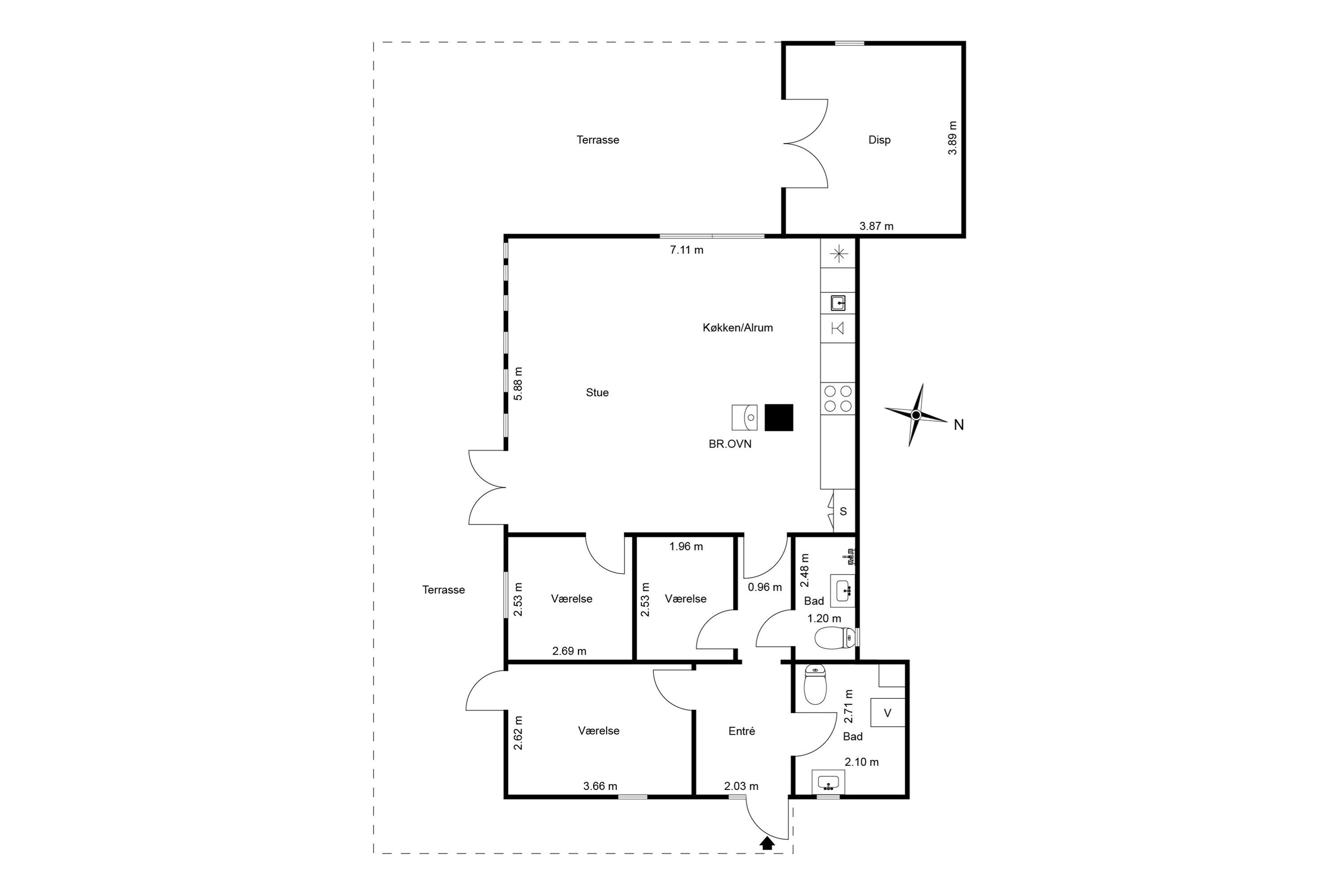 Plantegninger billede af Nr. Klit II 36, Lyngså, 9300 Sæby