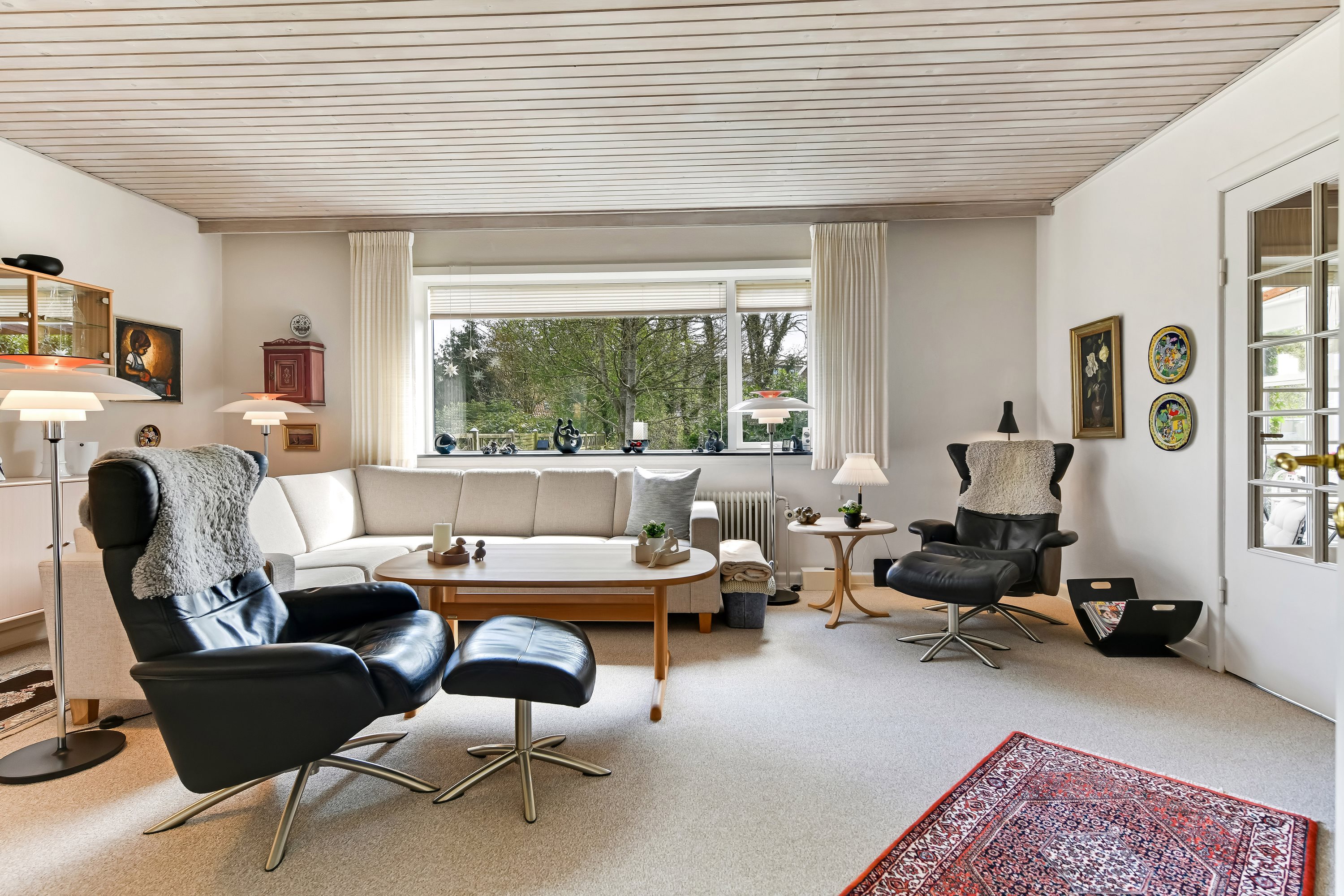 Fremhævet stue billede i fuldskærmstilstand. Billede af Østre Alle 10, 7200 Grindsted