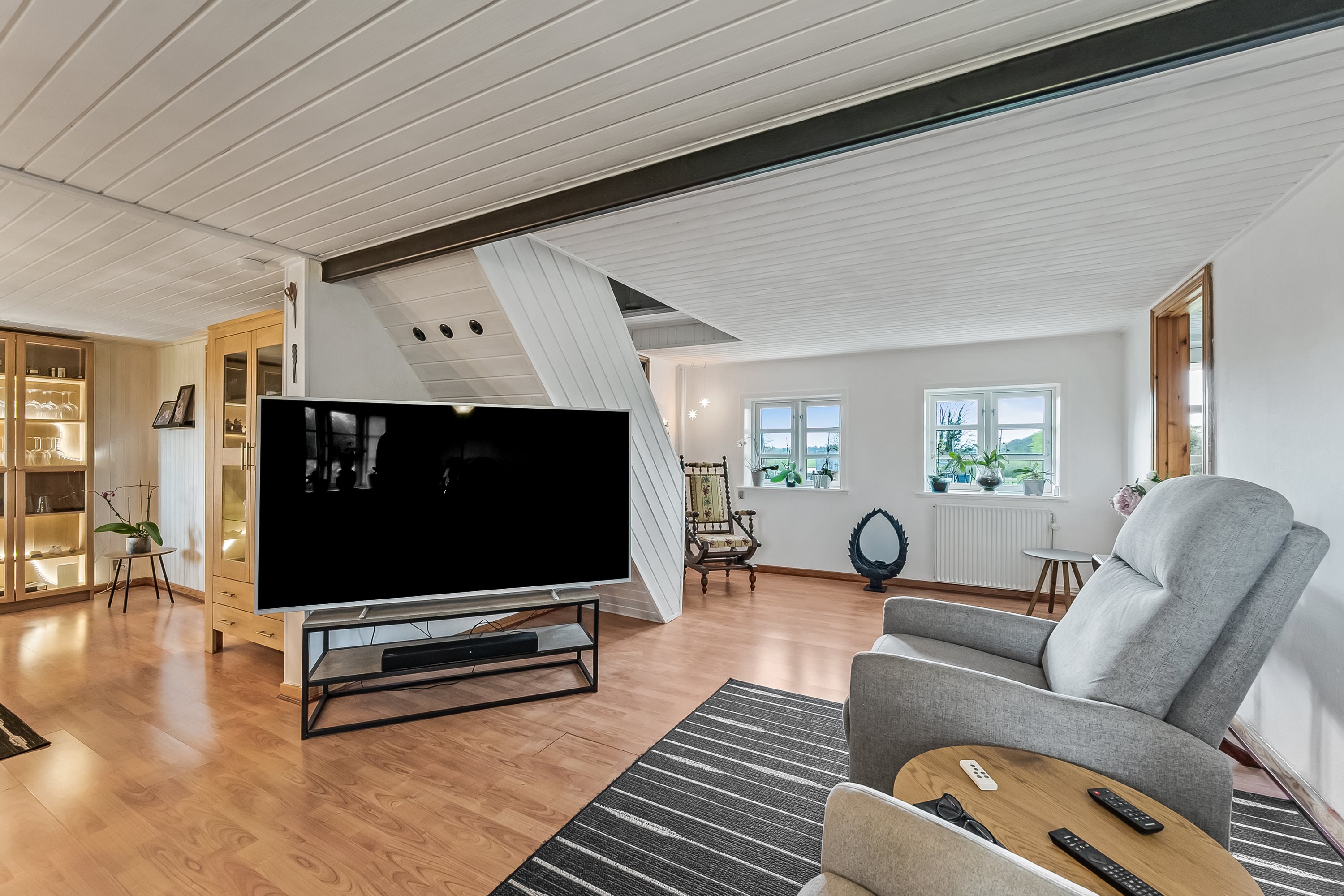 Fremhævet stue billede i fuldskærmstilstand. Billede af Kildsigvej 25, Br Kirkeby, 6971 Spjald