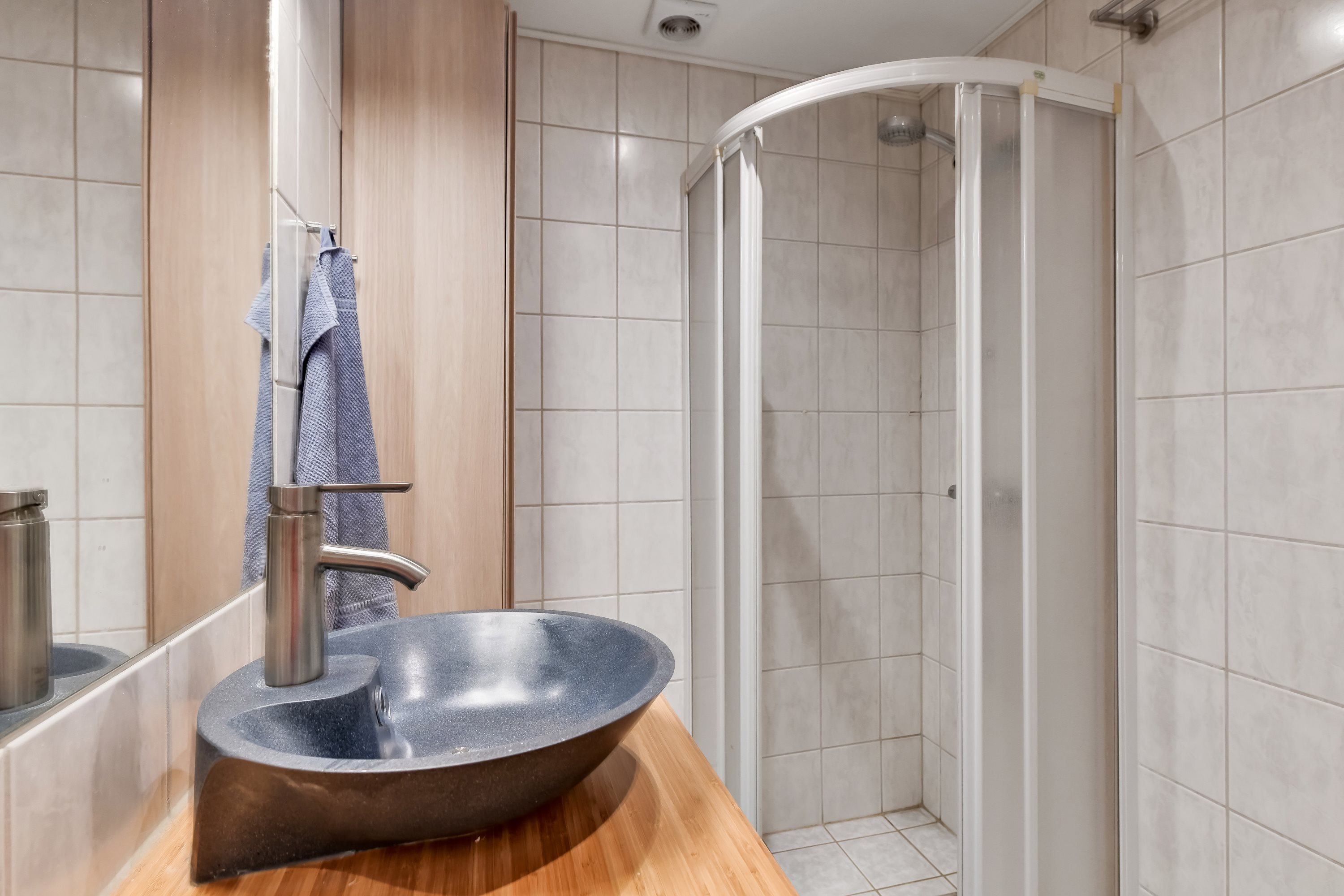 Fremhævet badeværelse billede i fuldskærmstilstand. Billede af Granly Alle 5D, 2. tv., 6710 Esbjerg V