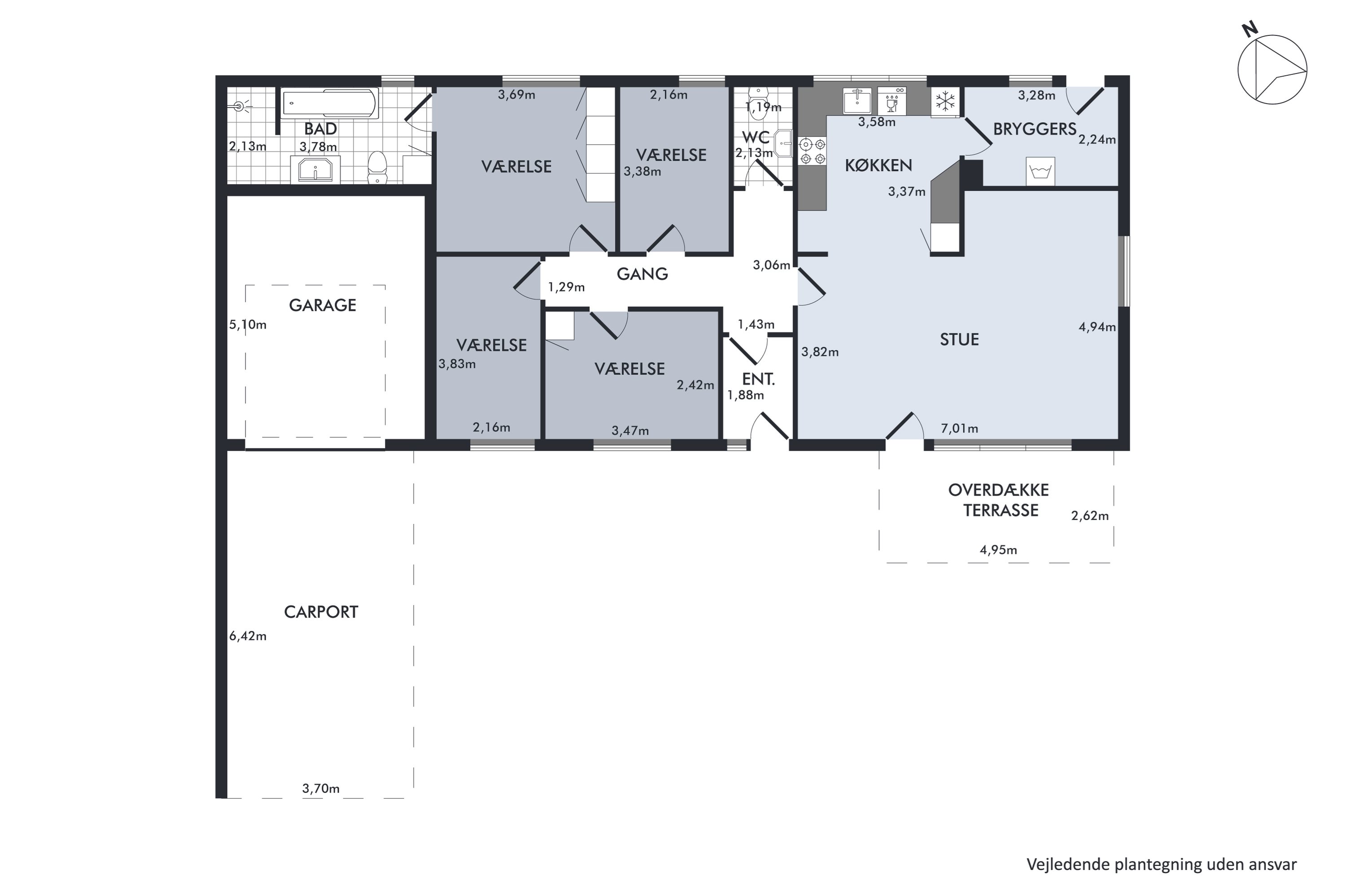 Plantegninger billede af Gyvelvænget 169, 7730 Hanstholm