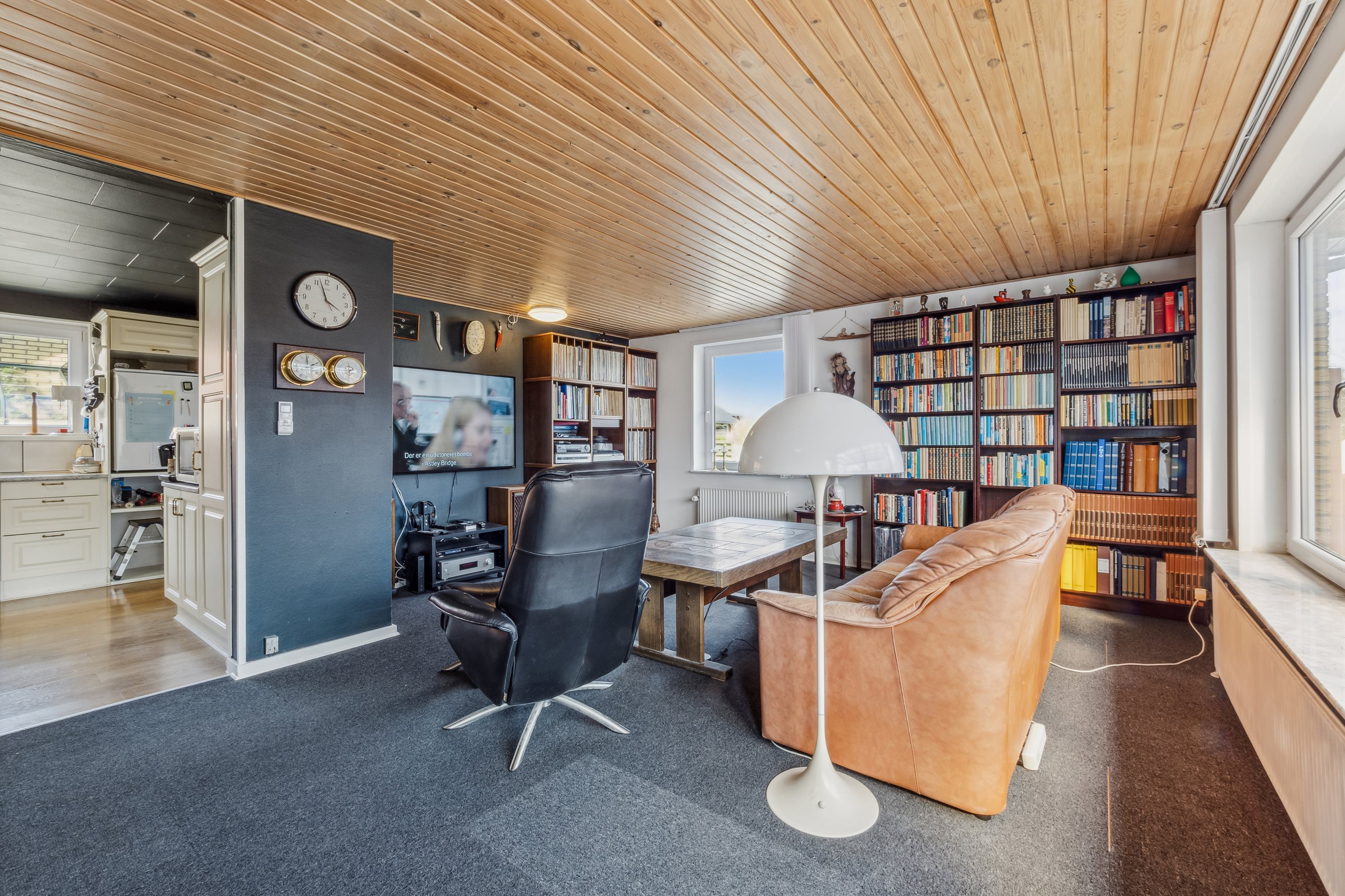 Fremhævet stue billede i fuldskærmstilstand. Billede af Gyvelvænget 169, 7730 Hanstholm