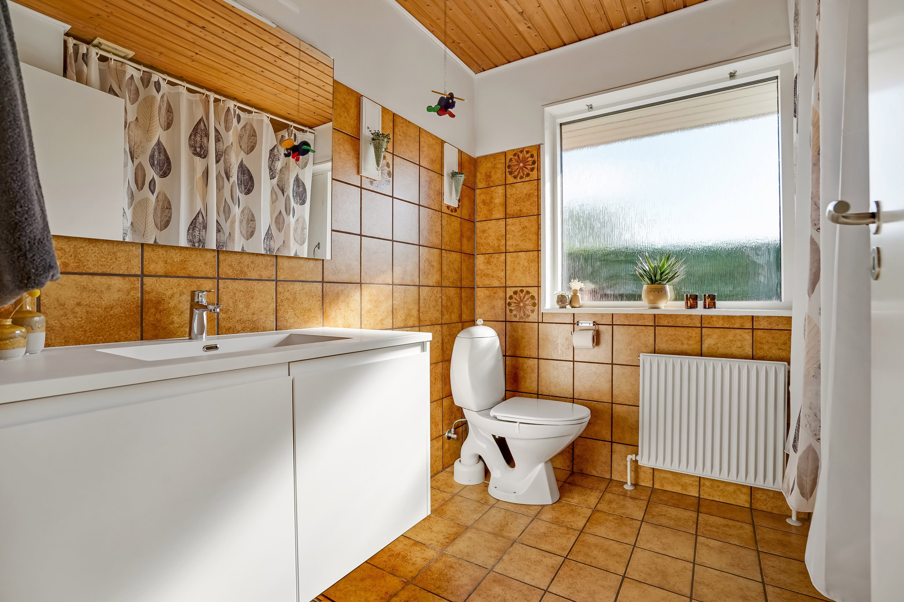 Fremhævet toilet billede i fuldskærmstilstand. Billede af Bøgevej 6, Aale, 7160 Tørring