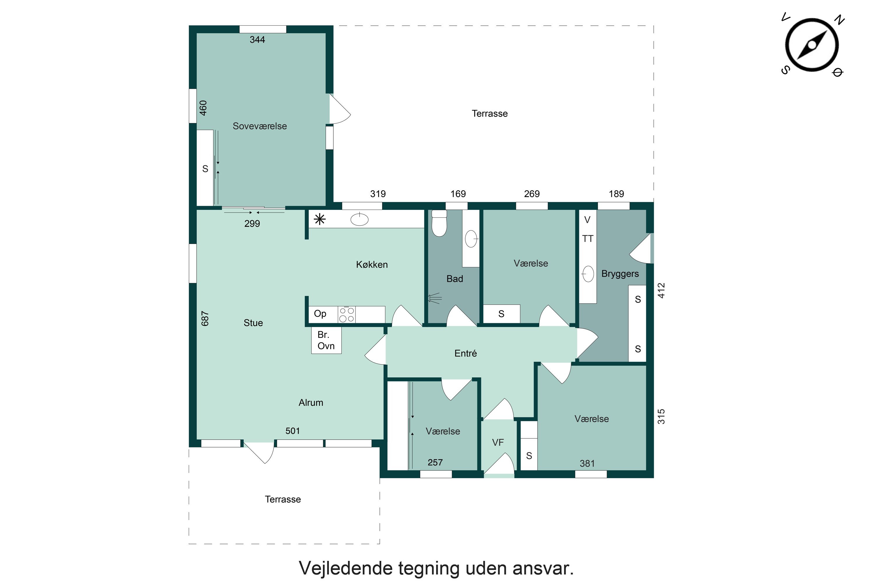 Plantegninger billede af Vedbæksalle 106, 8700 Horsens