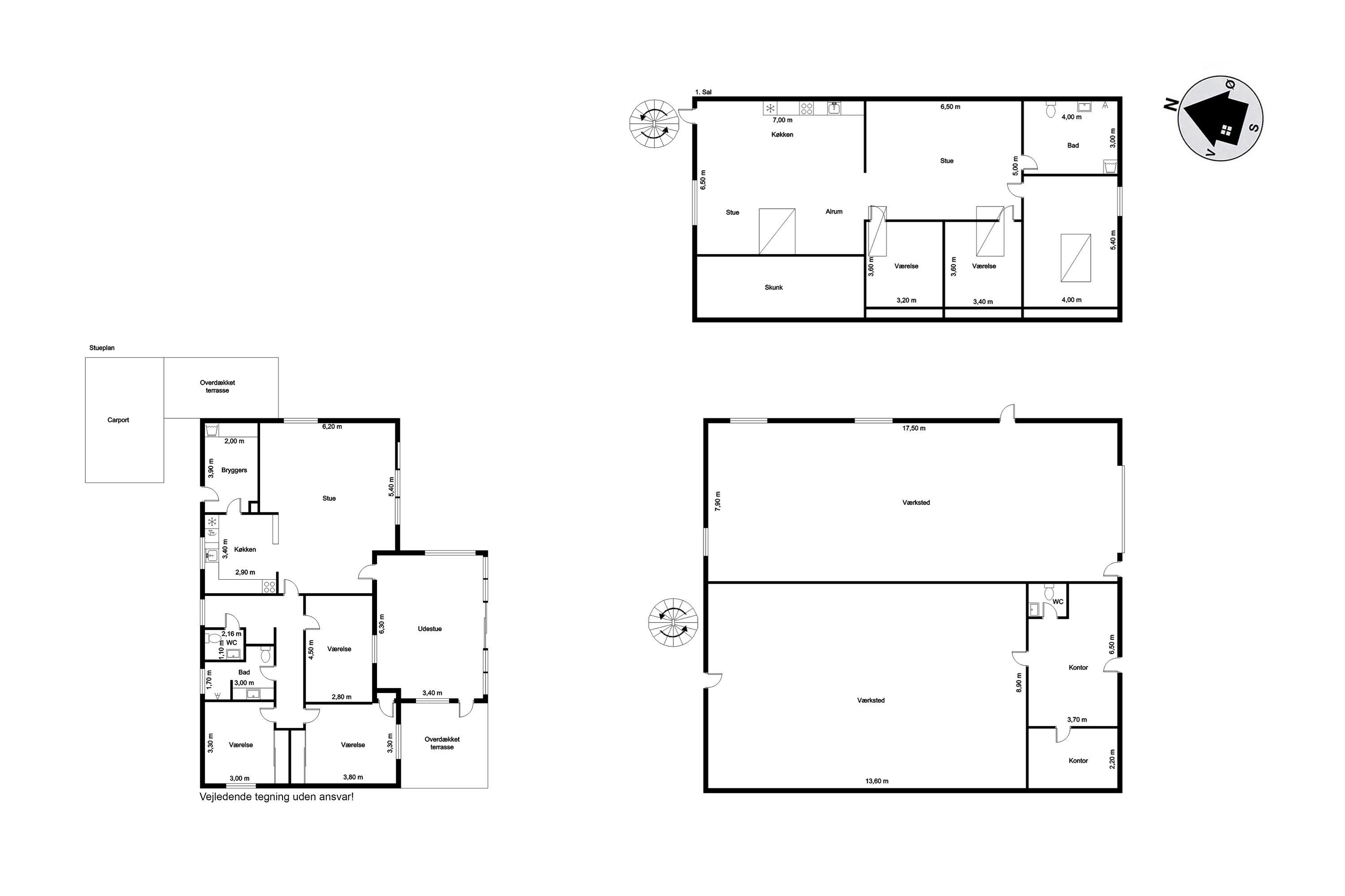 Plantegninger billede af Snedkervej 1, 6270 Tønder
