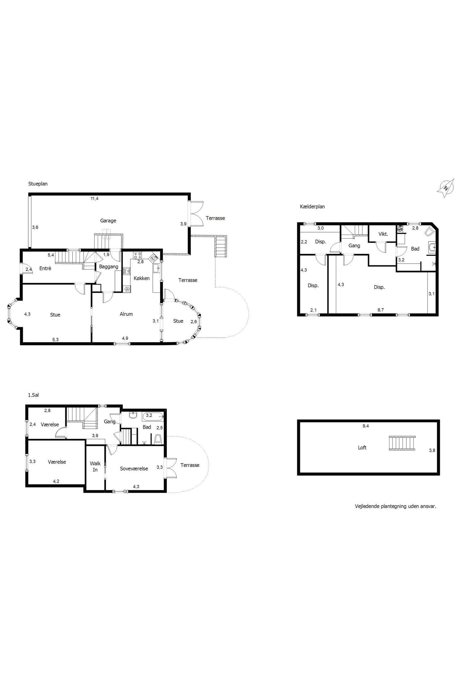 Plantegninger billede af Elmealle 8, 6800 Varde