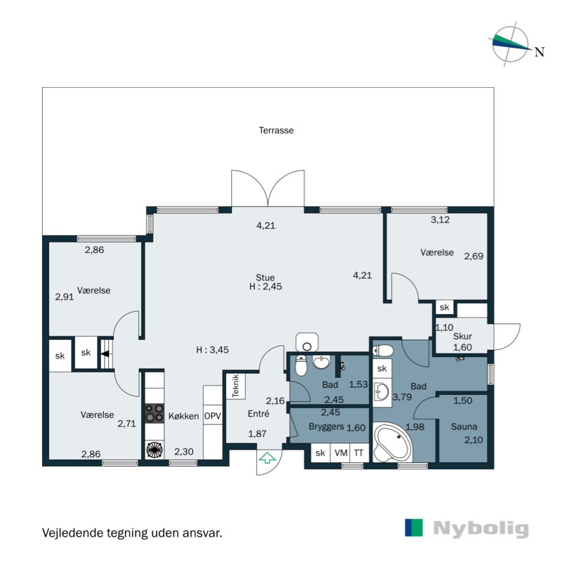 Plantegninger billede af Golfsvinget 54, Løjt, 6200 Aabenraa
