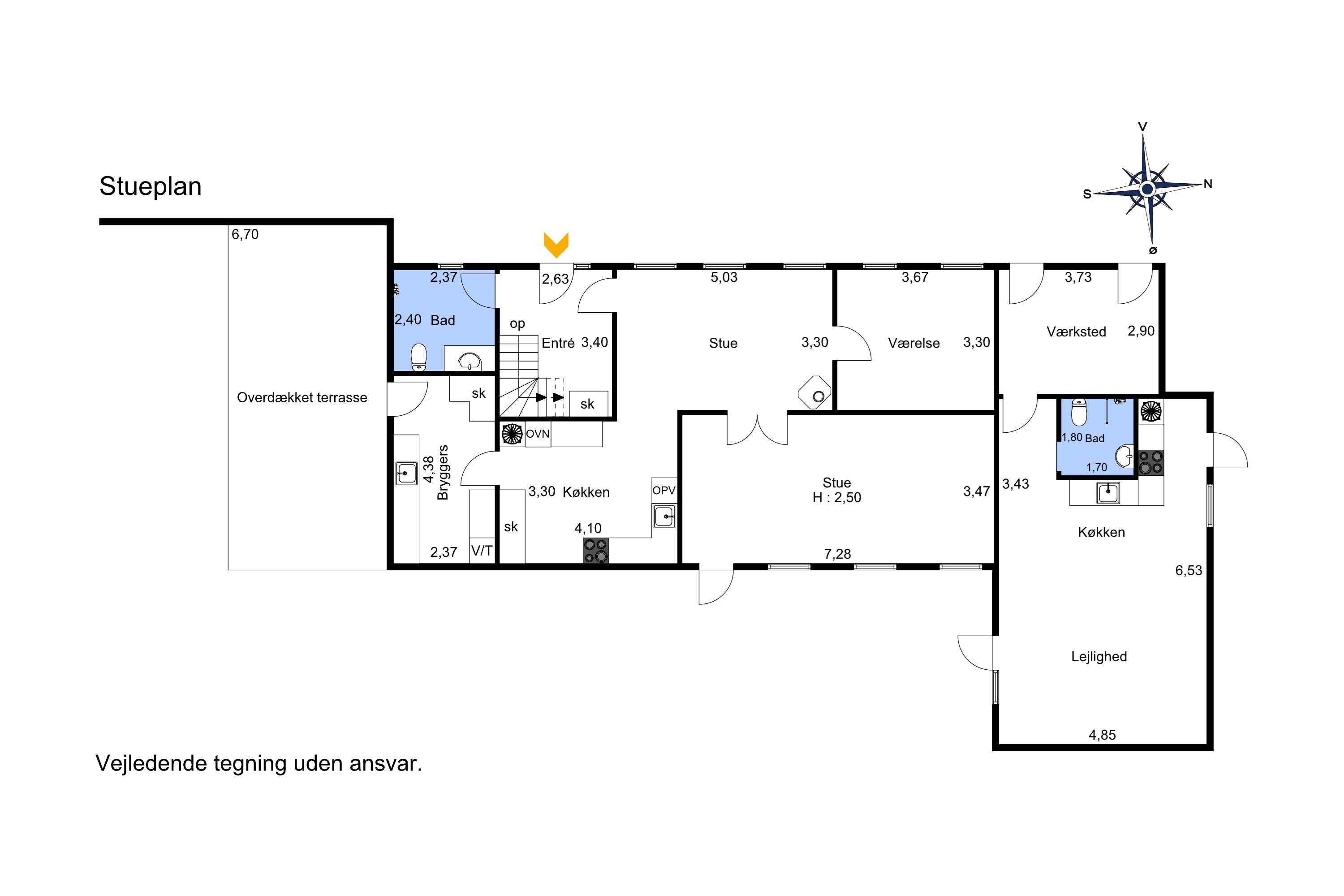 Plantegninger billede af Vestermarksvej 3, Sdr Vissing, 8740 Brædstrup