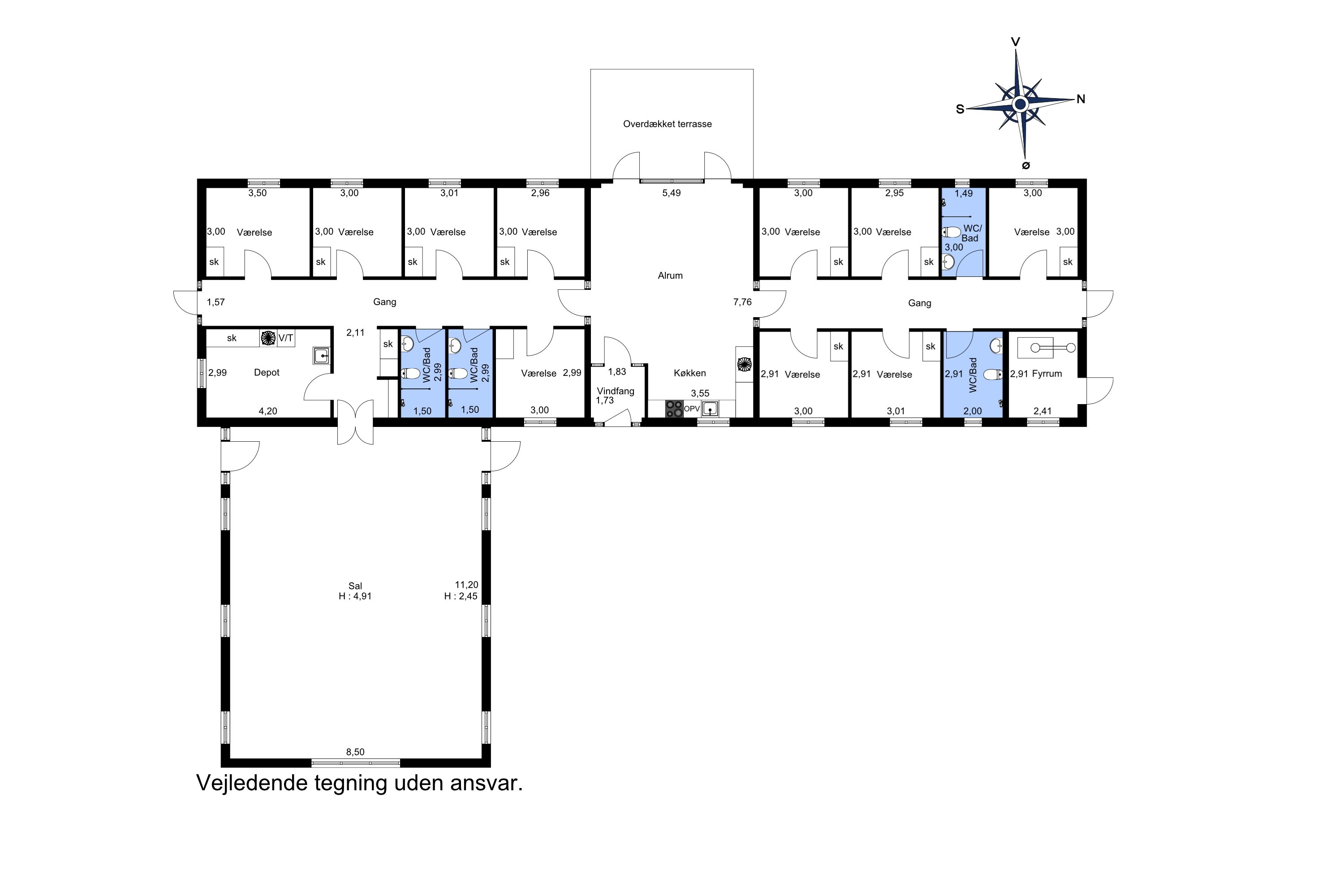 Plantegninger billede af Vestermarksvej 3, Sdr Vissing, 8740 Brædstrup