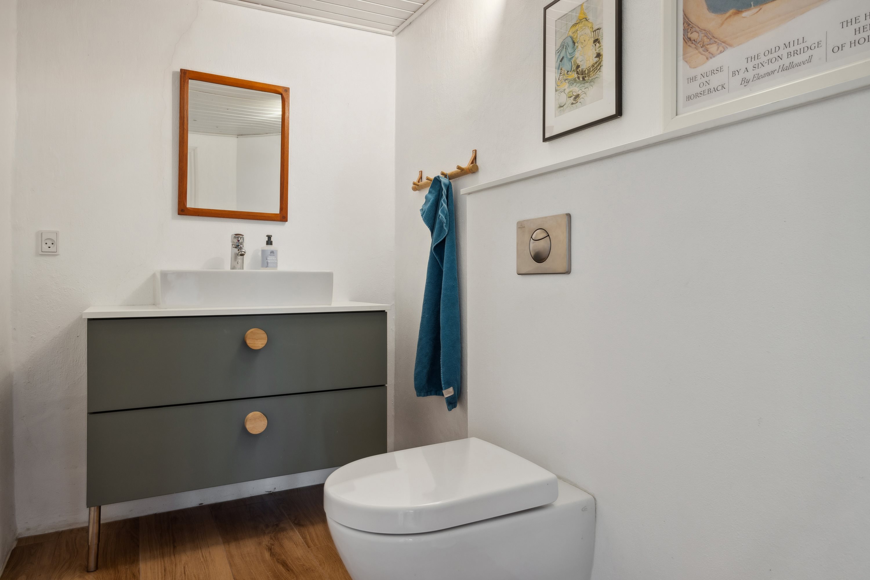 Fremhævet badeværelse billede i fuldskærmstilstand. Billede af Hou Engvej 46, Hou, 9370 Hals