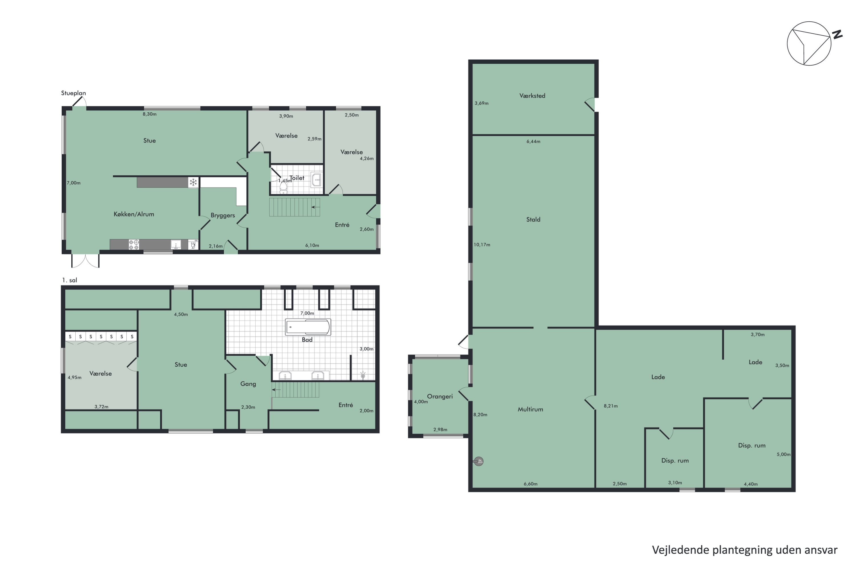Plantegninger billede af Hou Engvej 46, Hou, 9370 Hals