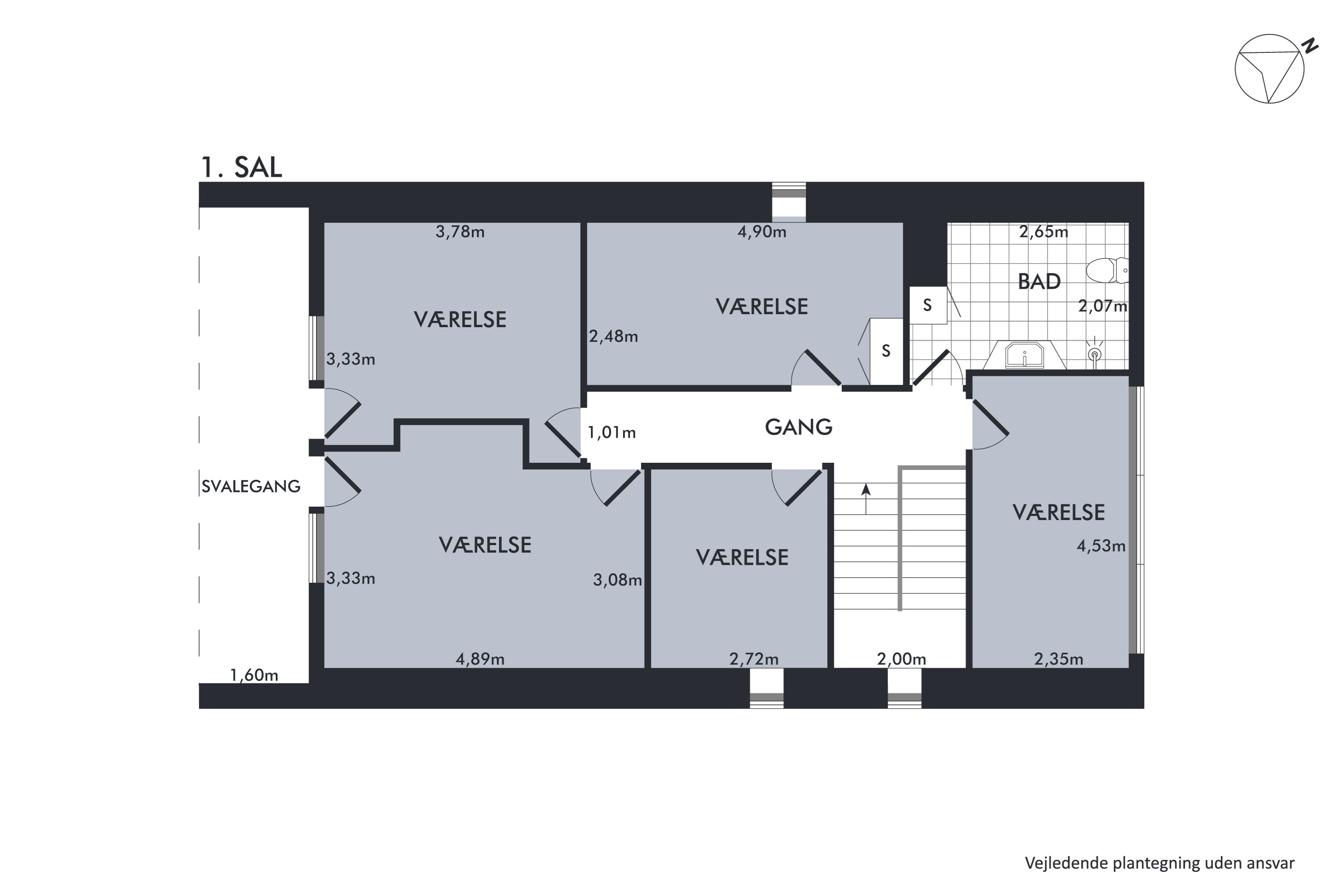 Plantegninger billede af Landlystvej 1, Vodstrup, 7900 Nykøbing M