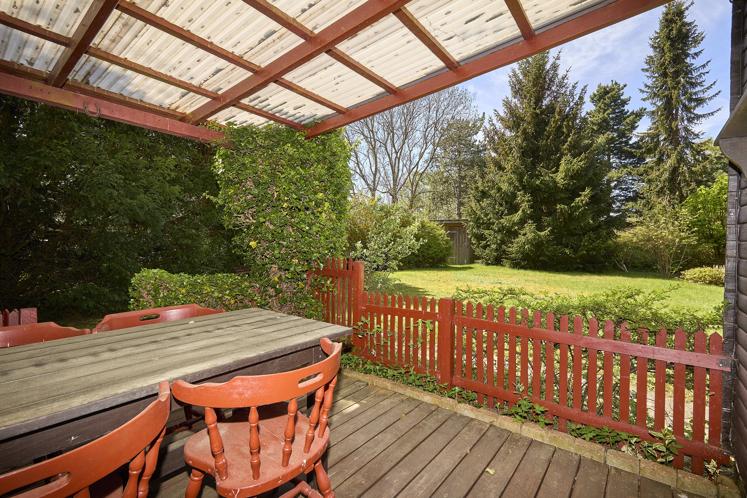 Fremhævet terrasse billede i fuldskærmstilstand. Billede af Mosesvinget 11, Kulhuse, 3630 Jægerspris