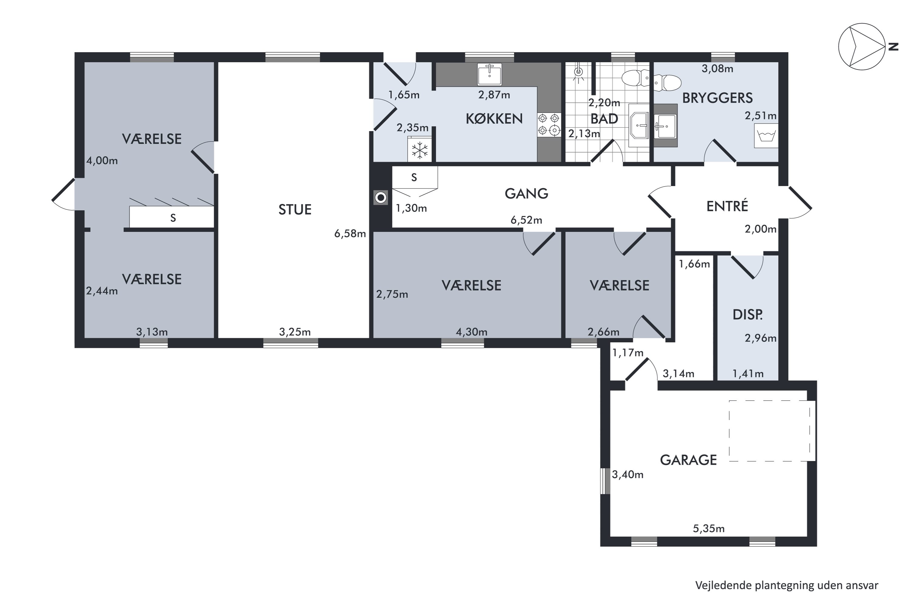 Plantegninger billede af Gyden 7A, Jebjerg, 8870 Langå