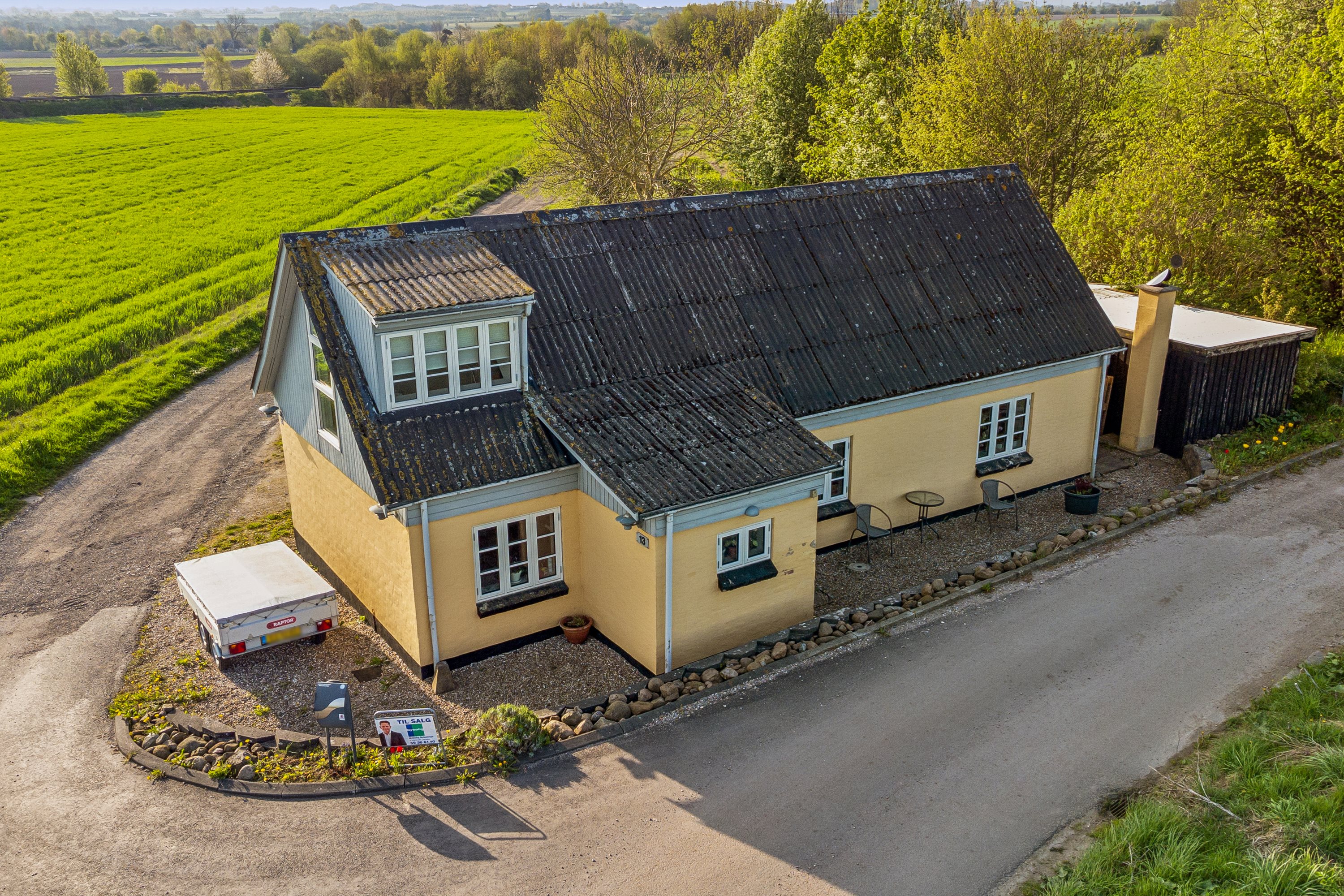 Miniaturebillede 1: luftfoto. Billede af Næbbevej 13, Vejleby, 4534 Hørve