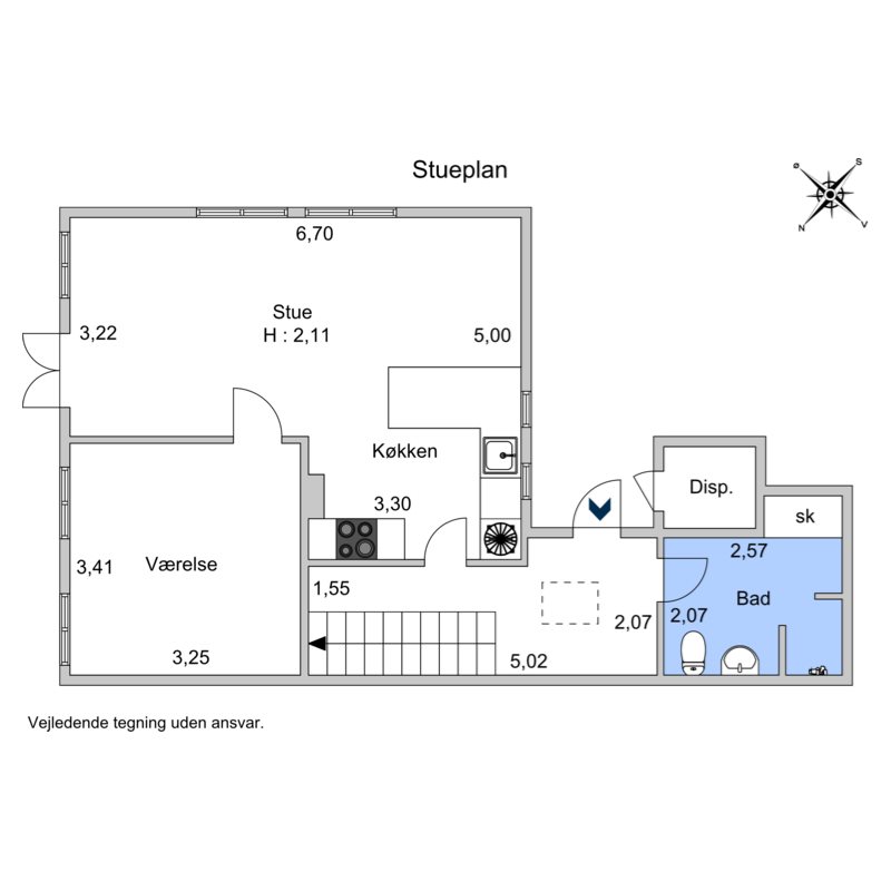 Plantegninger billede af Hægersgade 1, 6100 Haderslev