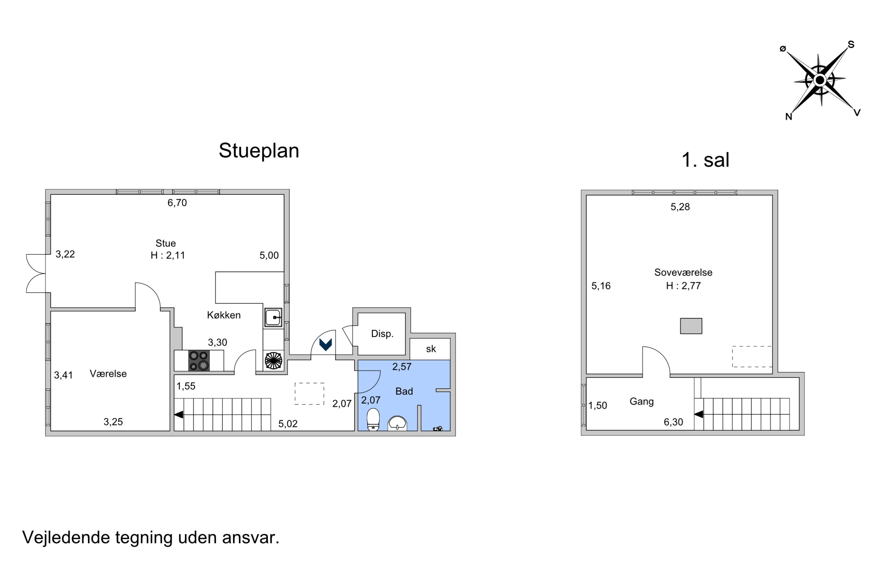 Plantegninger billede af Hægersgade 1, 6100 Haderslev