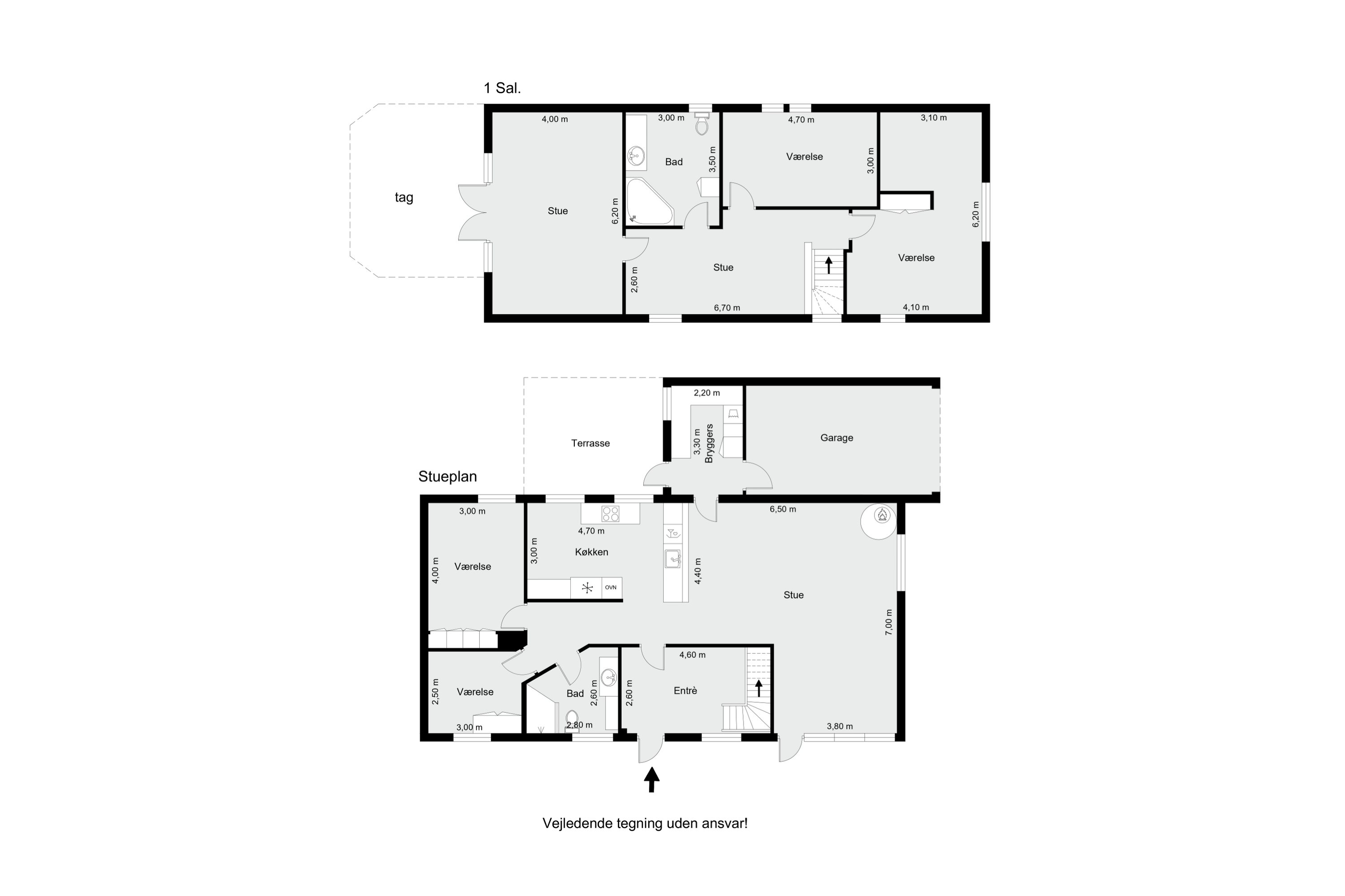 Plantegninger billede af Lærkevej 18, Ørum, 8830 Tjele
