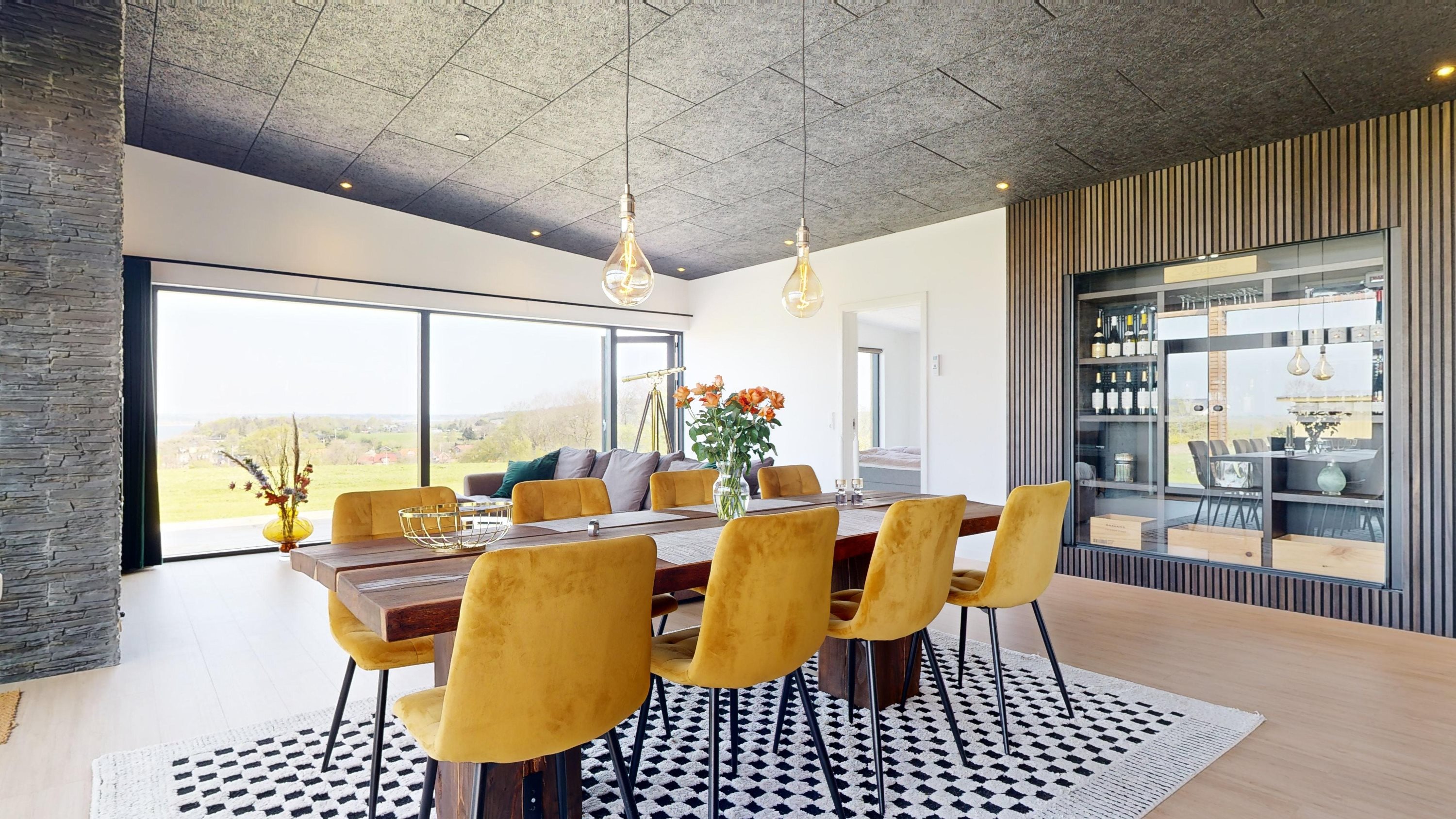 Fremhævet stue billede i fuldskærmstilstand. Billede af Isfuglebakken 3, Hjarbæk, 8831 Løgstrup