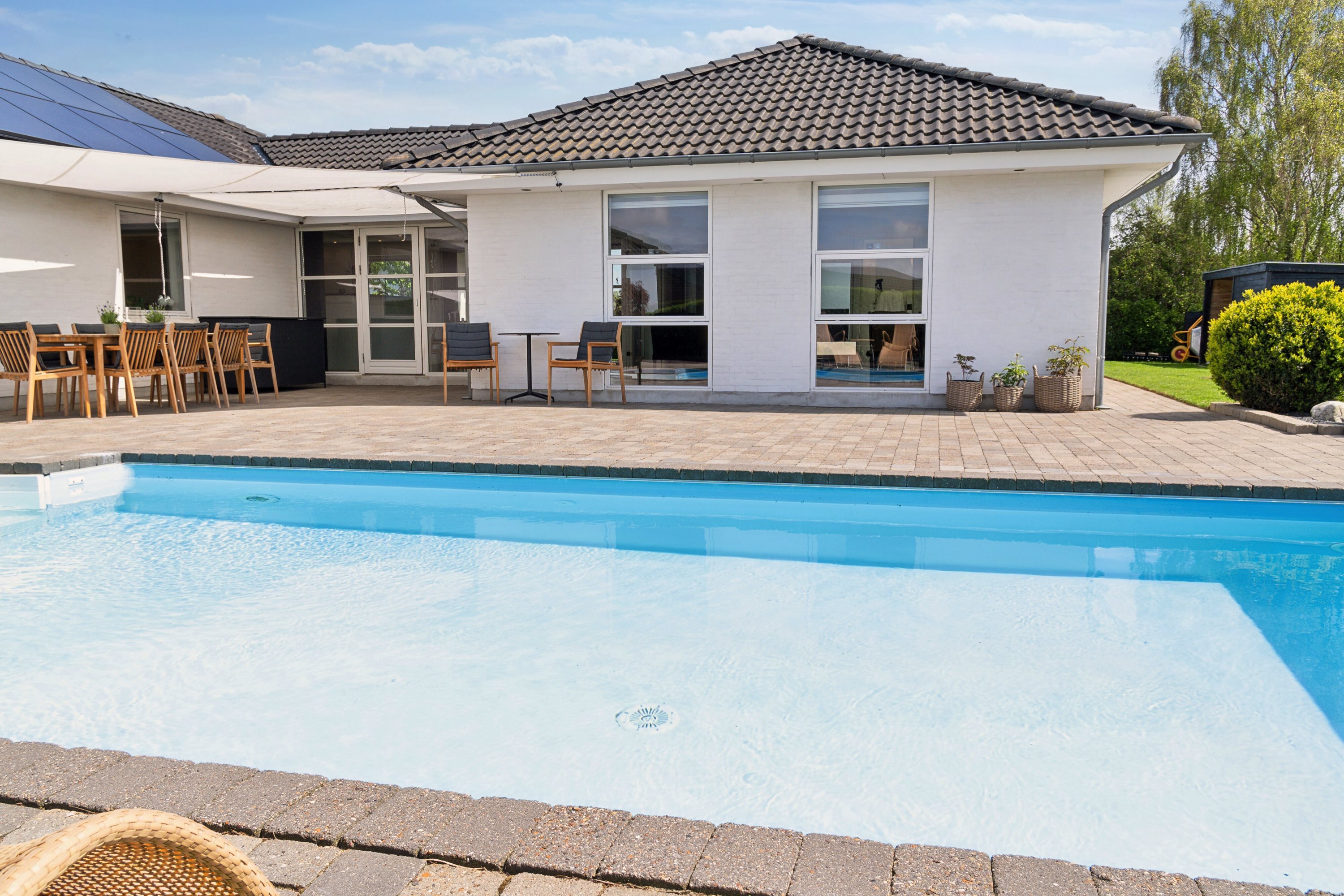 Fremhævet udendørs billede i fuldskærmstilstand. Billede af Brunbjergparken 89, Løjt Kirkeby, 6200 Aabenraa