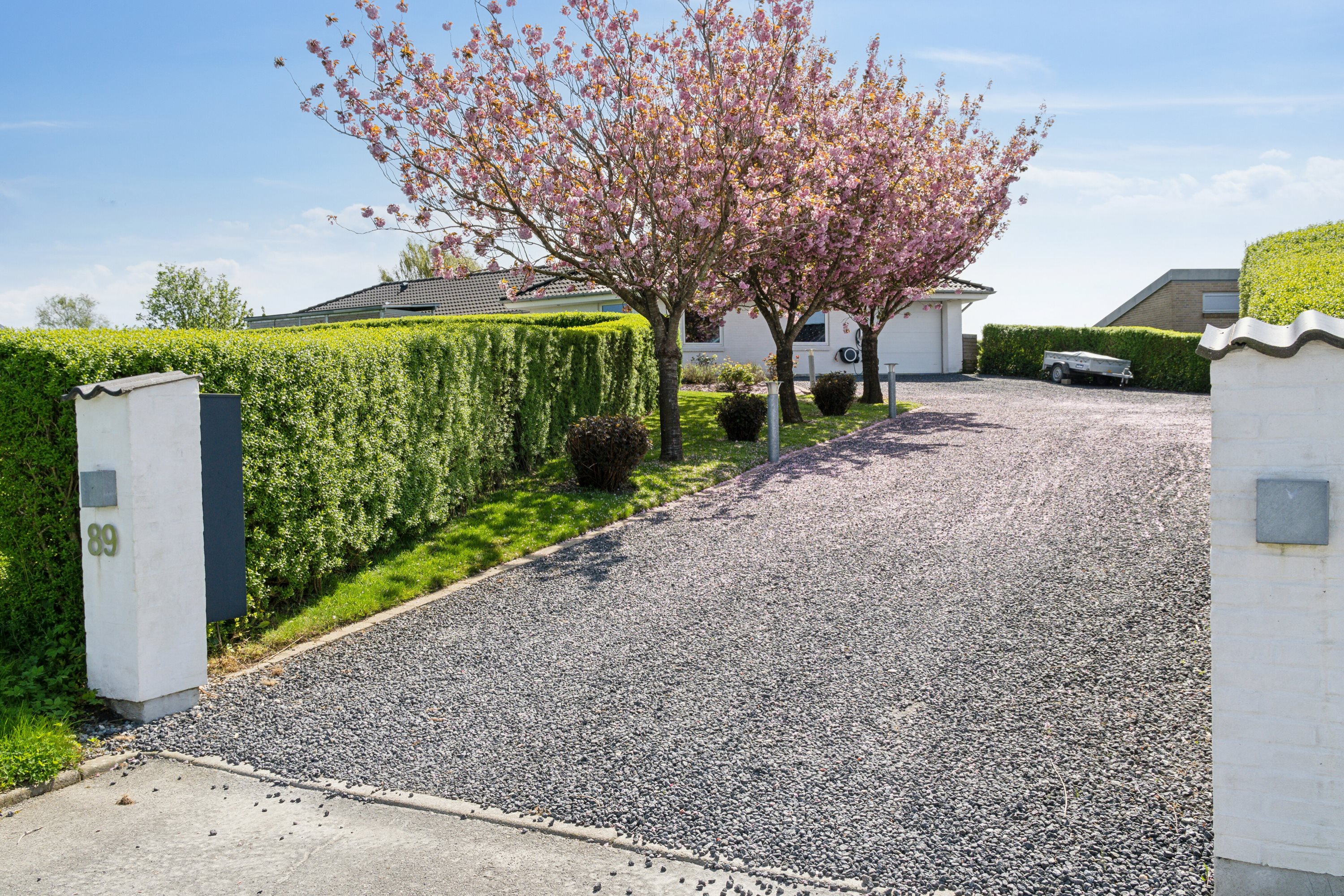Fremhævet udendørs billede i fuldskærmstilstand. Billede af Brunbjergparken 89, Løjt Kirkeby, 6200 Aabenraa