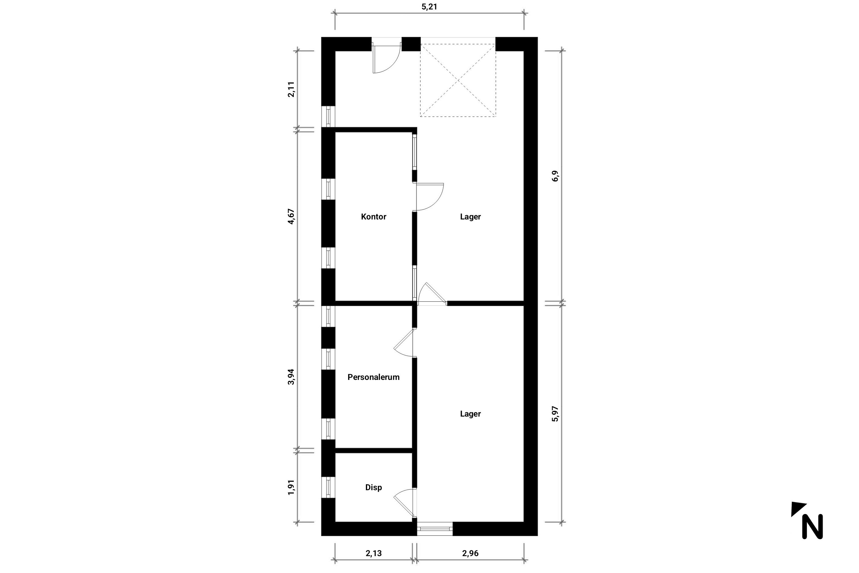 Plantegninger billede af Møllegade 40, 4850 Stubbekøbing
