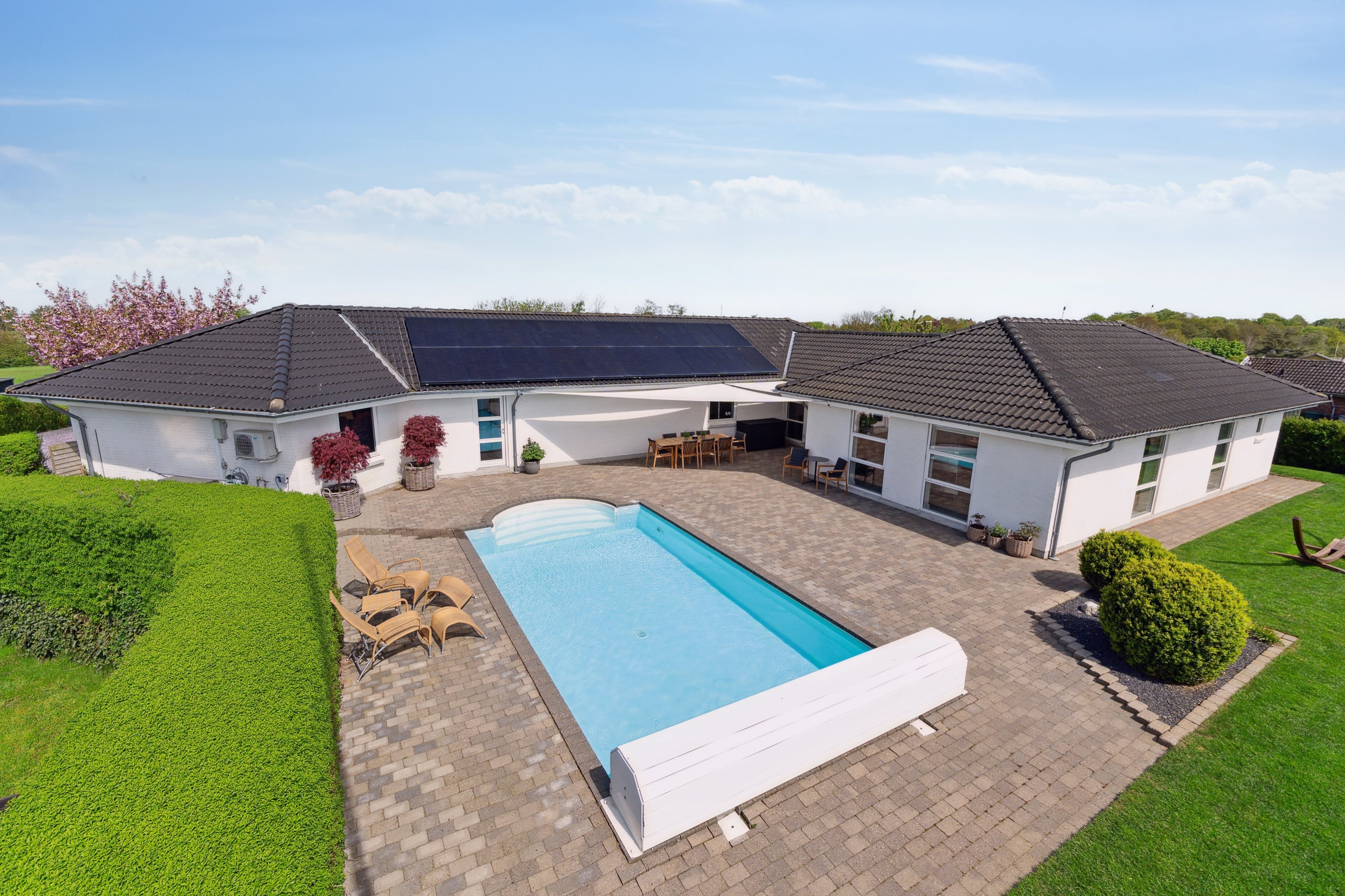 Fremhævet udendørs billede i fuldskærmstilstand. Billede af Brunbjergparken 89, Løjt Kirkeby, 6200 Aabenraa