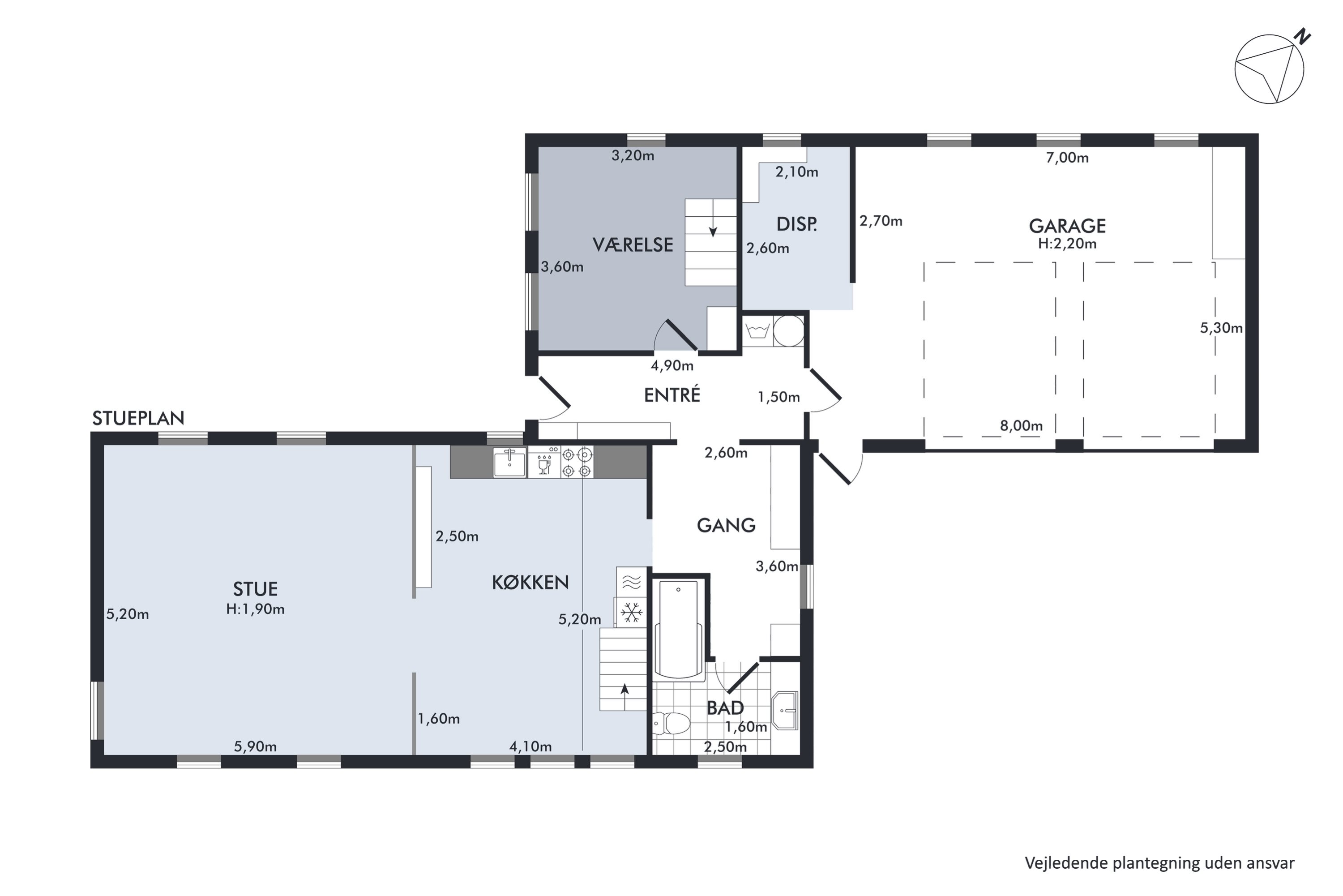 Plantegninger billede af Troldemoseled 4, Ålsbo, 5560 Aarup