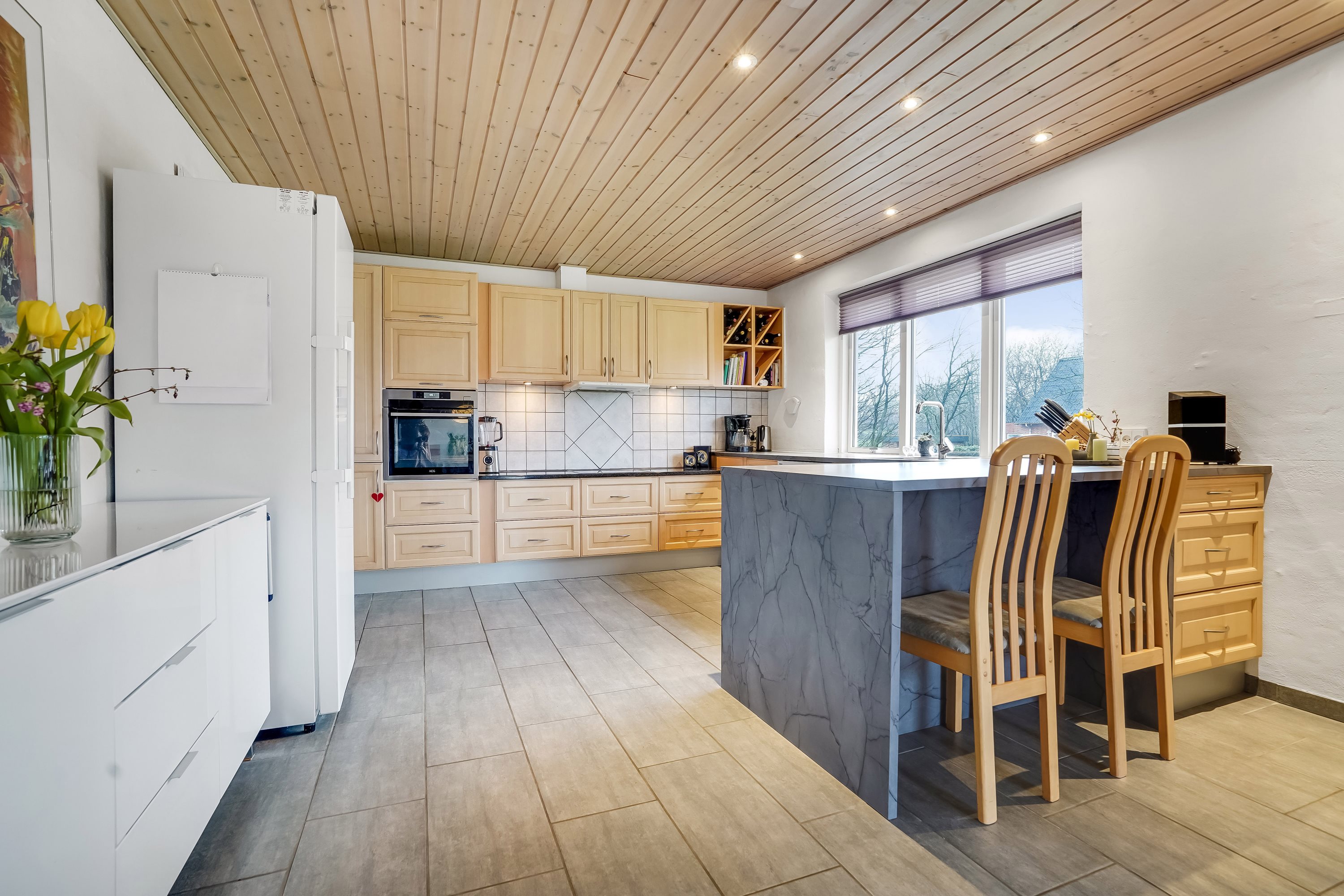 Fremhævet køkken billede i fuldskærmstilstand. Billede af Vindelevvej 13, Vindelev, 7300 Jelling