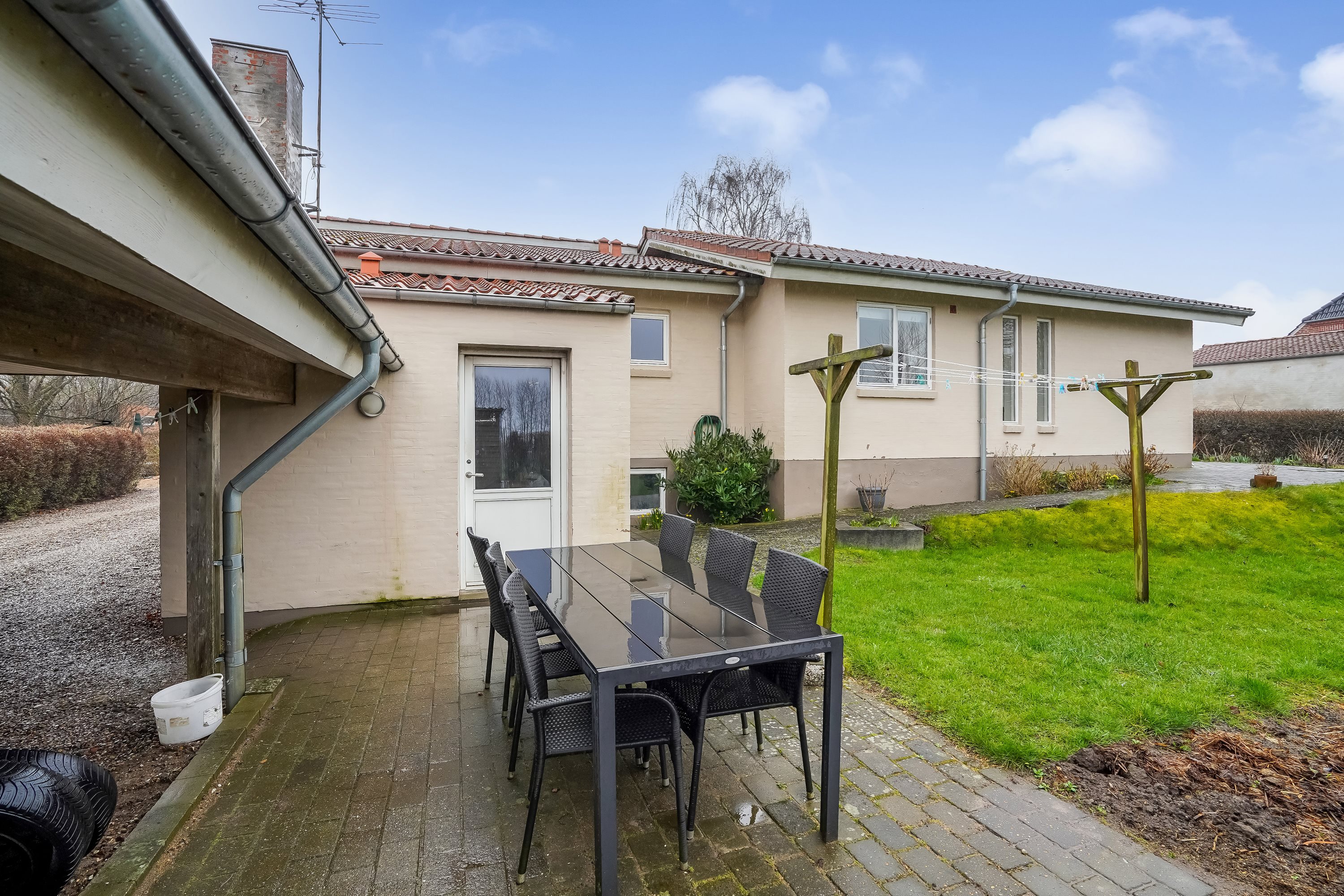 Fremhævet terrasse billede i fuldskærmstilstand. Billede af Vindelevvej 13, Vindelev, 7300 Jelling