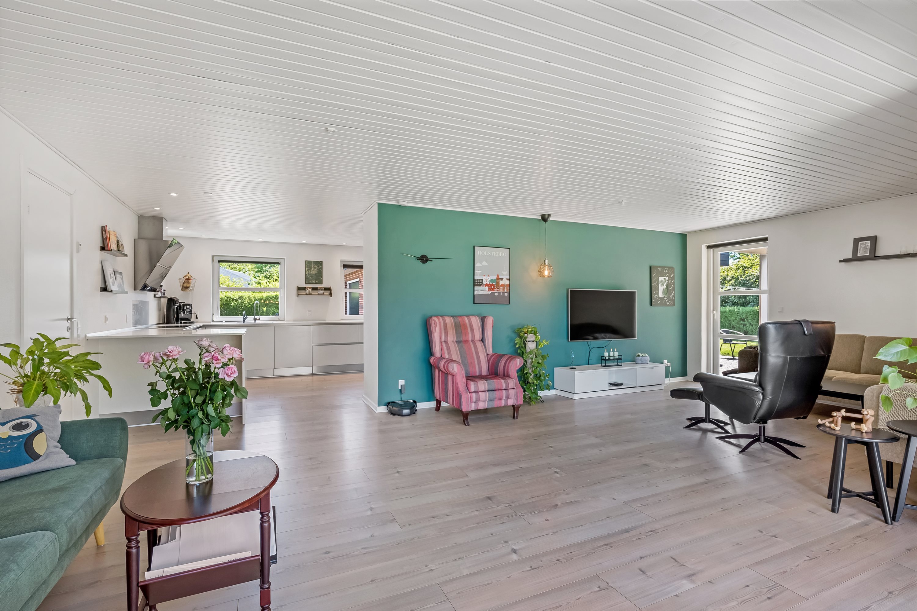 Fremhævet stue billede i fuldskærmstilstand. Billede af Kobberupvej 21, Mejrup, 7500 Holstebro