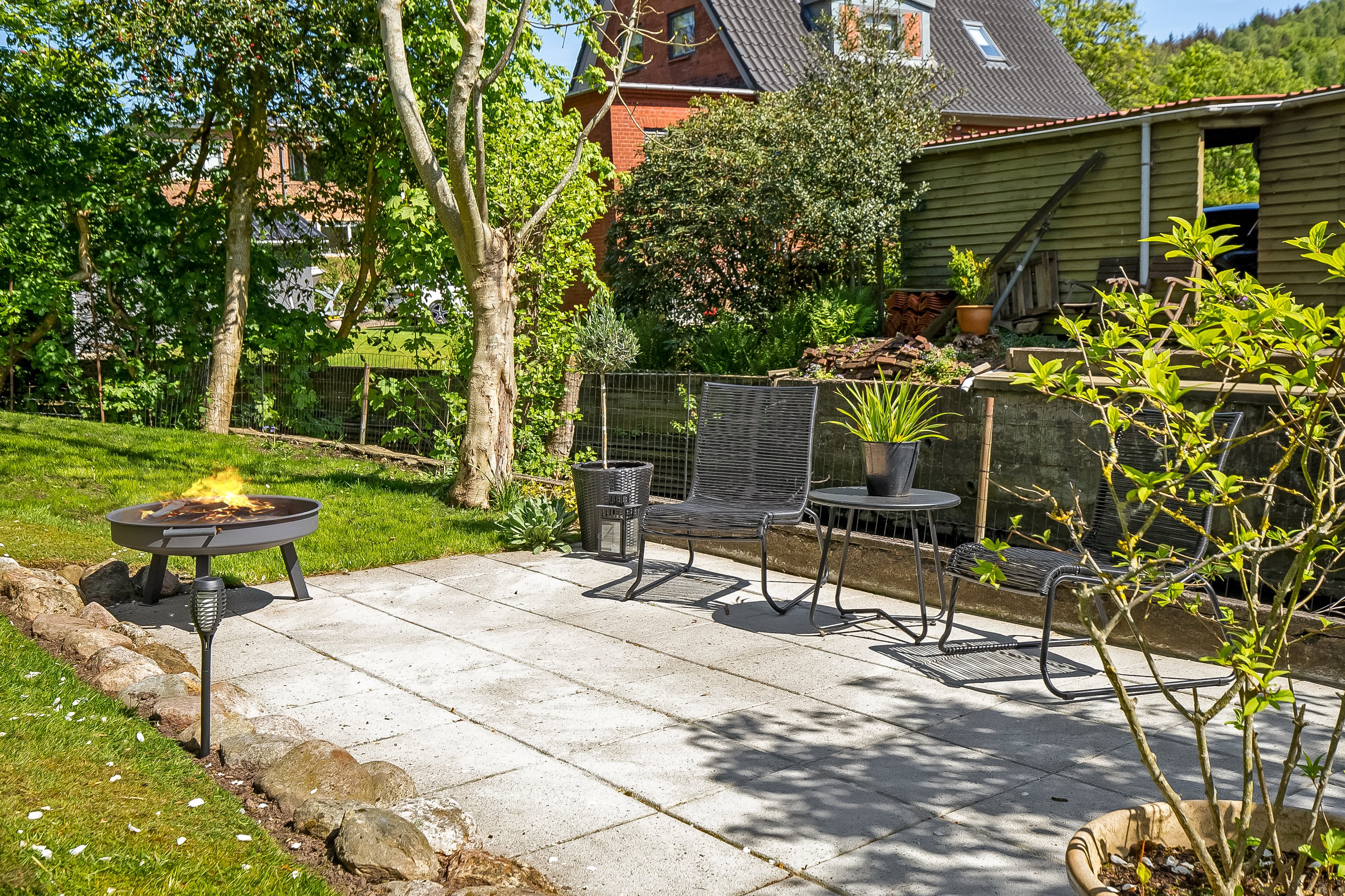 Fremhævet terrasse billede i fuldskærmstilstand. Billede af Grejsdalsvej 72, 1., Grejsdalen, 7100 Vejle