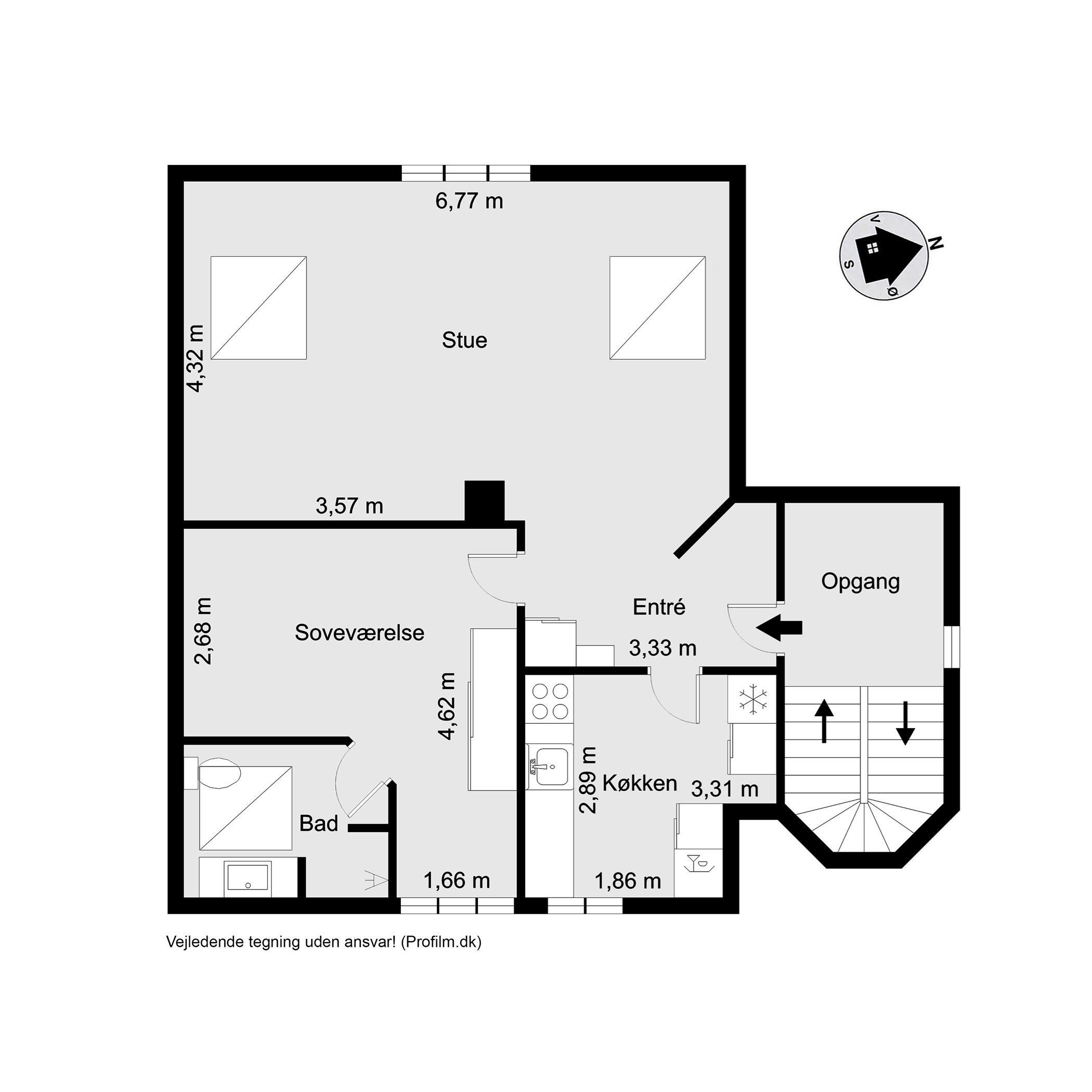 Plantegninger billede af Grejsdalsvej 72, 1., Grejsdalen, 7100 Vejle