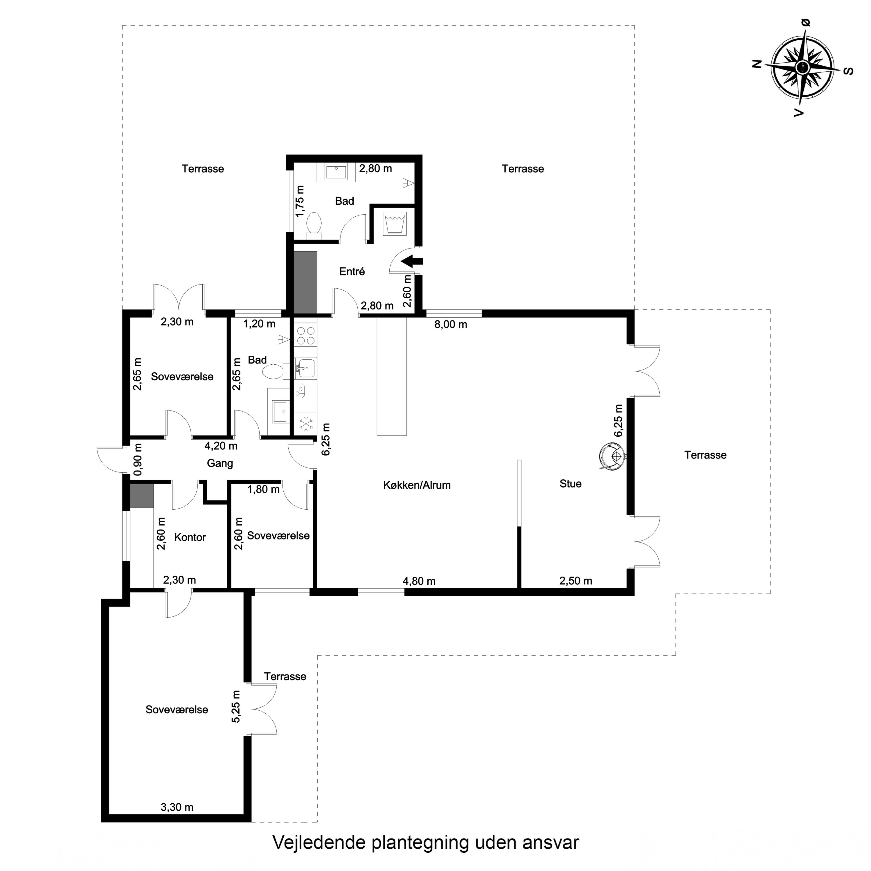 Plantegninger billede af Skræddermarken 3, Sønderho, 6720 Fanø