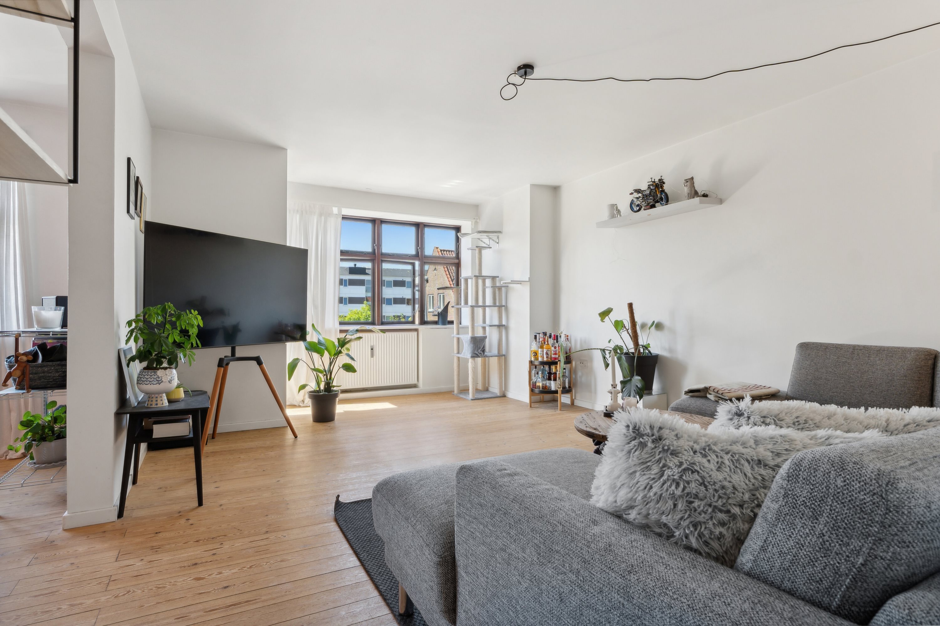 Fremhævet stue billede i fuldskærmstilstand. Billede af Frederik 3.s Vej 17, 1. tv., 7000 Fredericia